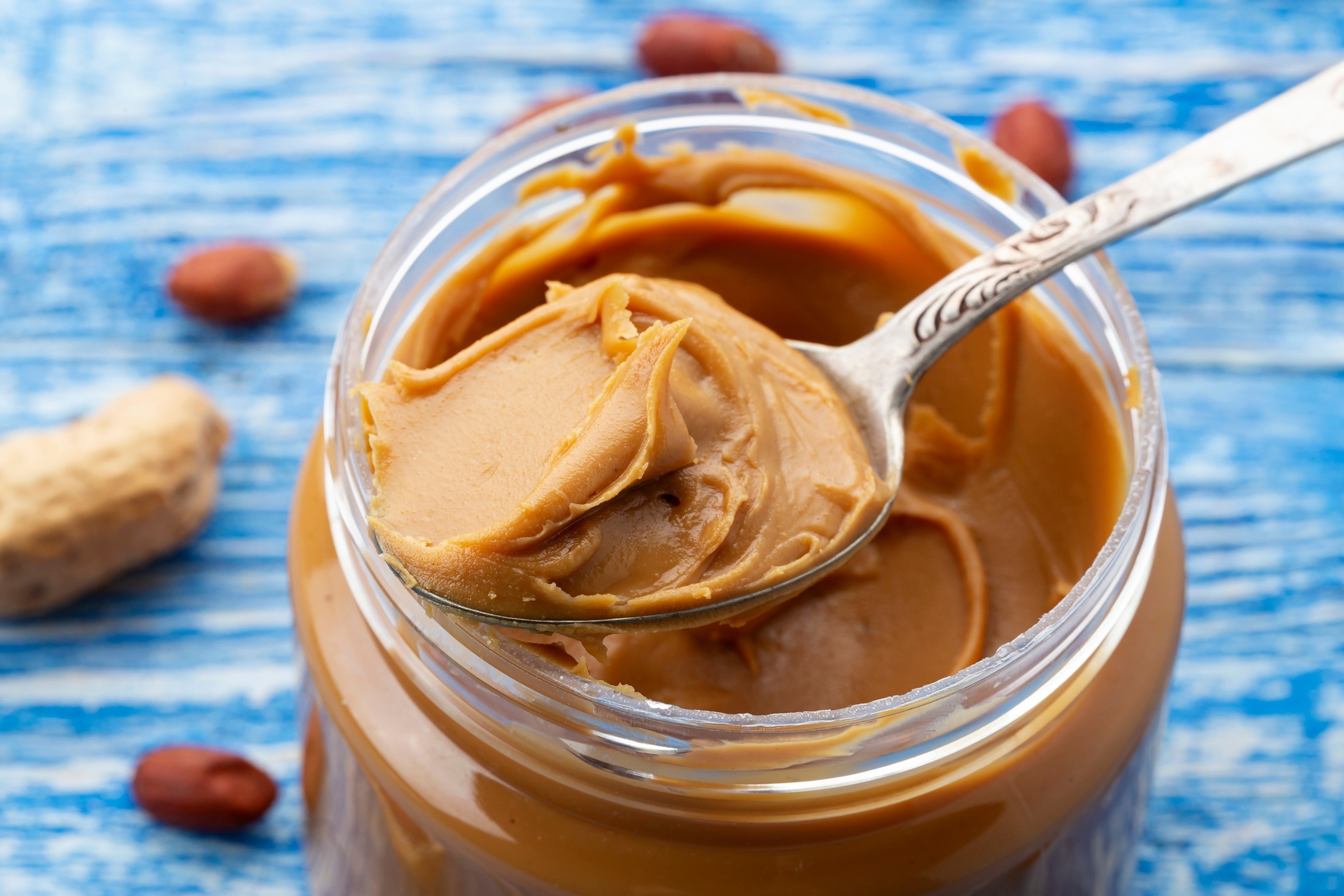 PHOTO: Stock photo of a jar of peanut butter.