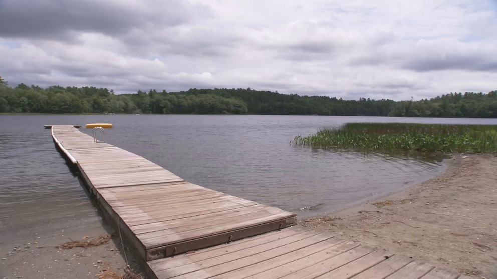 PHOTO: On the evening she went missing, Sunshine Stewart set out on the pond for an evening swim.