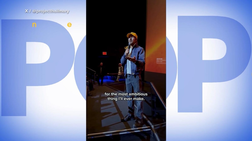 Video Ryan Gosling surprises 'Project Hail Mary' fans