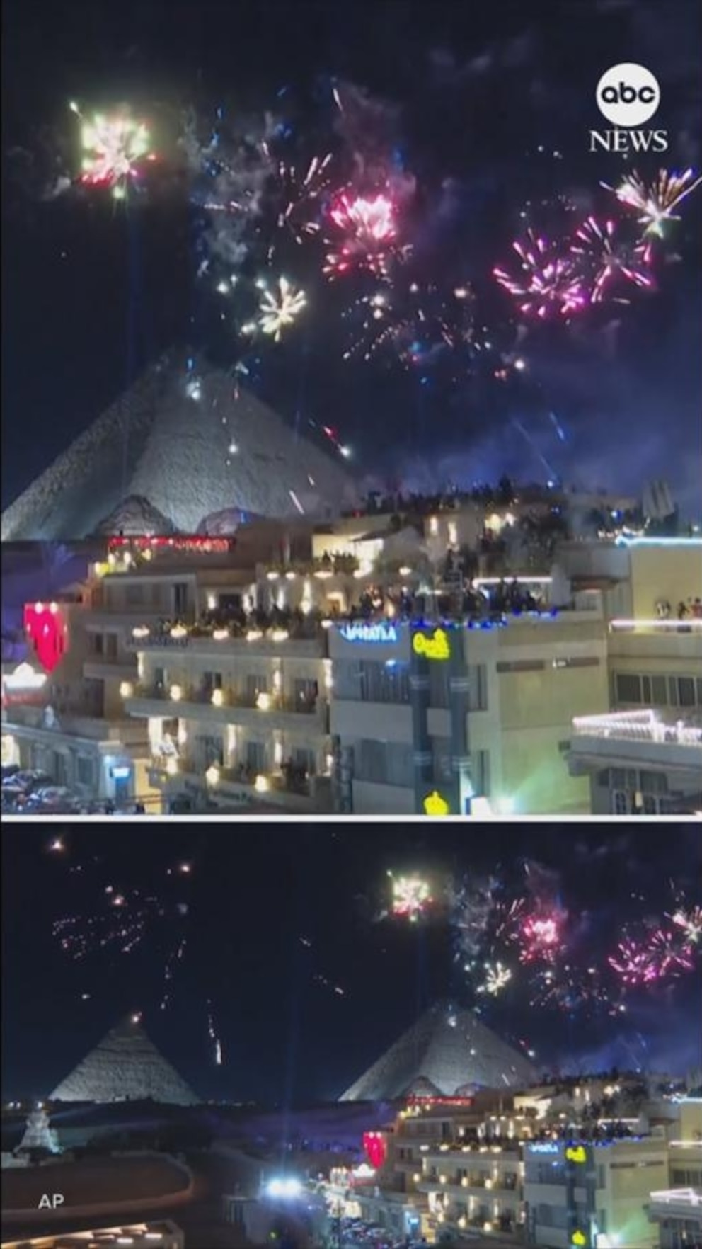 WATCH:  Fireworks over the Pyramids of Giza as Egypt celebrates new year