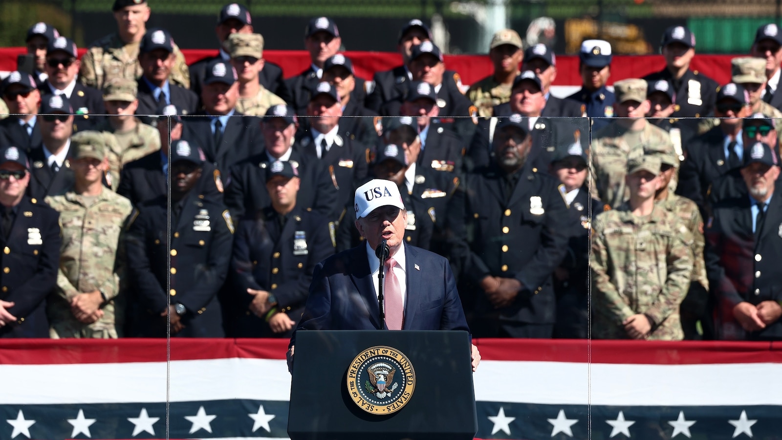 Trump claims firefighters carried him from ground zero after 9/11 attack Trump claims firefighters carried him from ground zero after 9/11 attack