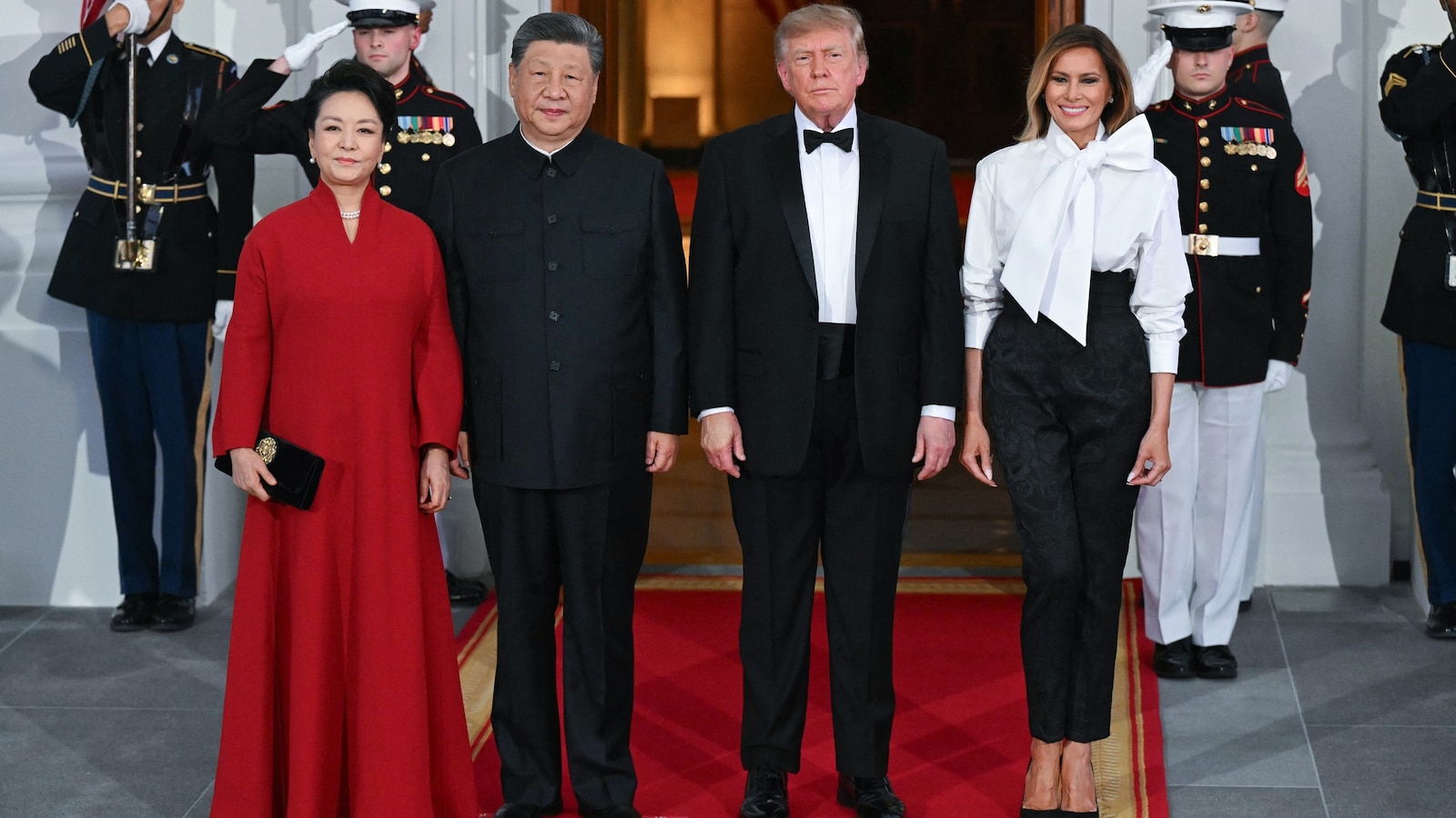 President Trump welcomed Chinese President Xi Jinping to the White House for a lavish state dinner Thursday evening, capping a day of both pomp and circumstance and meetings during the high-stakes visit.