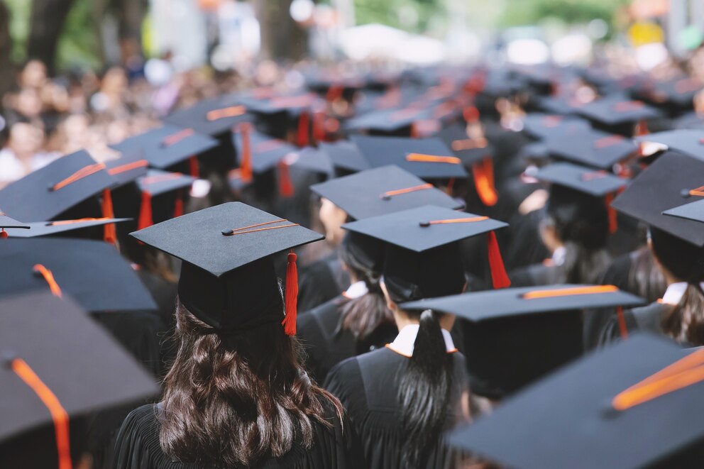 PHOTO: collge students at graduation in an undated stock photo. 