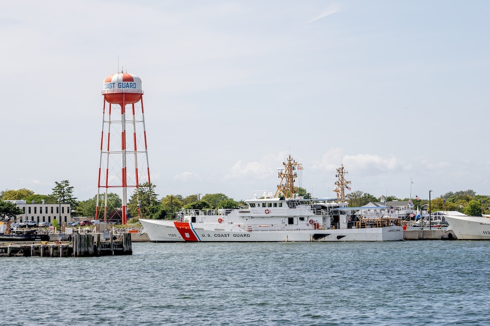 PHOTO: A view of The United States Coast Guard Training Center Cape May Harbor, Sept. 3, 2022, in Cape May,  N.J.