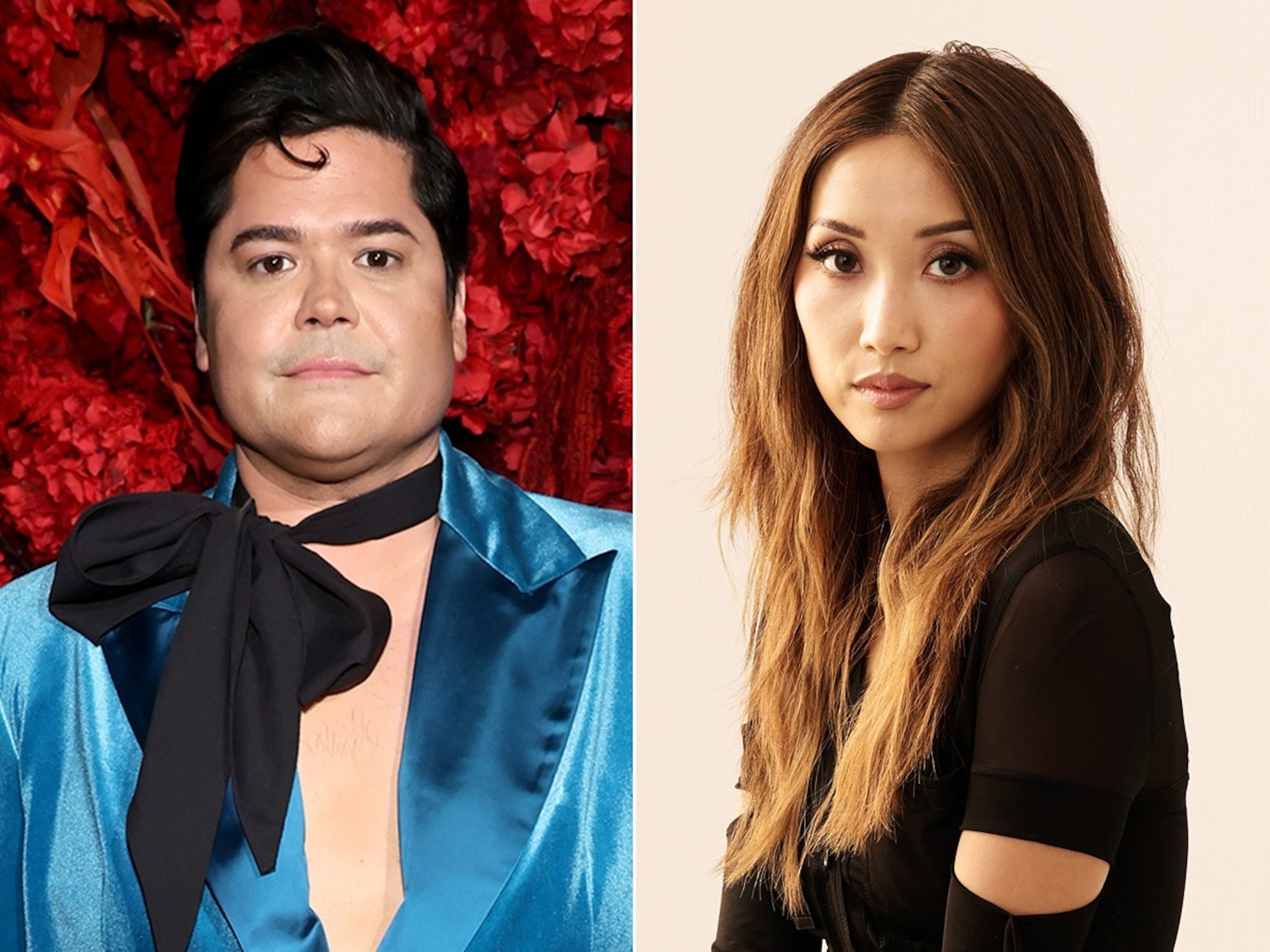 PHOTO: Harvey Guillen attends the Christian Siriano Fall/Winter 2025 runway show,, Feb. 6, 2025, in New York. Brenda Song poses during the Toronto International Film Festival, Sept. 6, 2024, in Toronto, Ontario.
