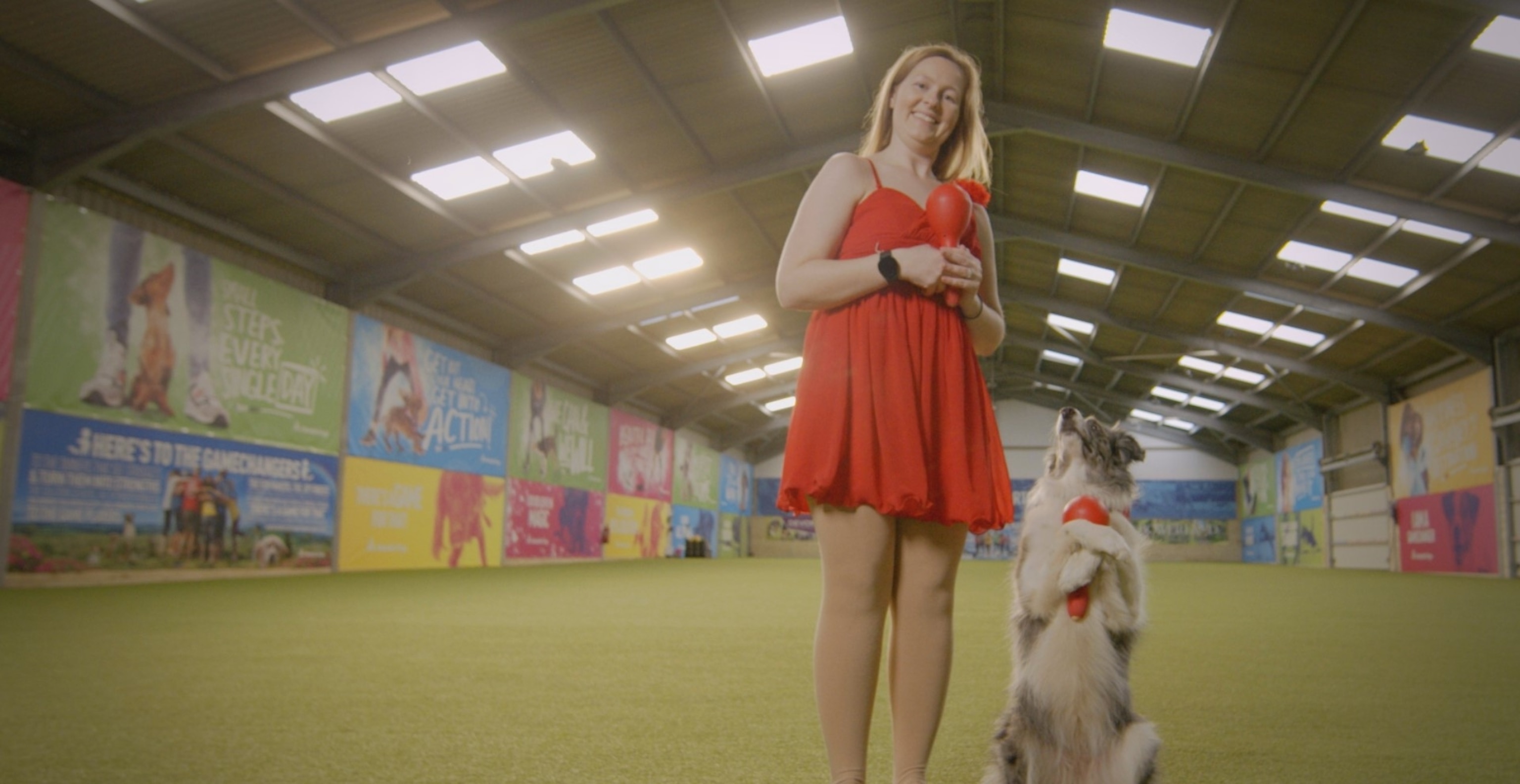 PHOTO: Lorna Syrett and her dog Nora competed in the 2023 Crufts Heelwork to Music dog competition.