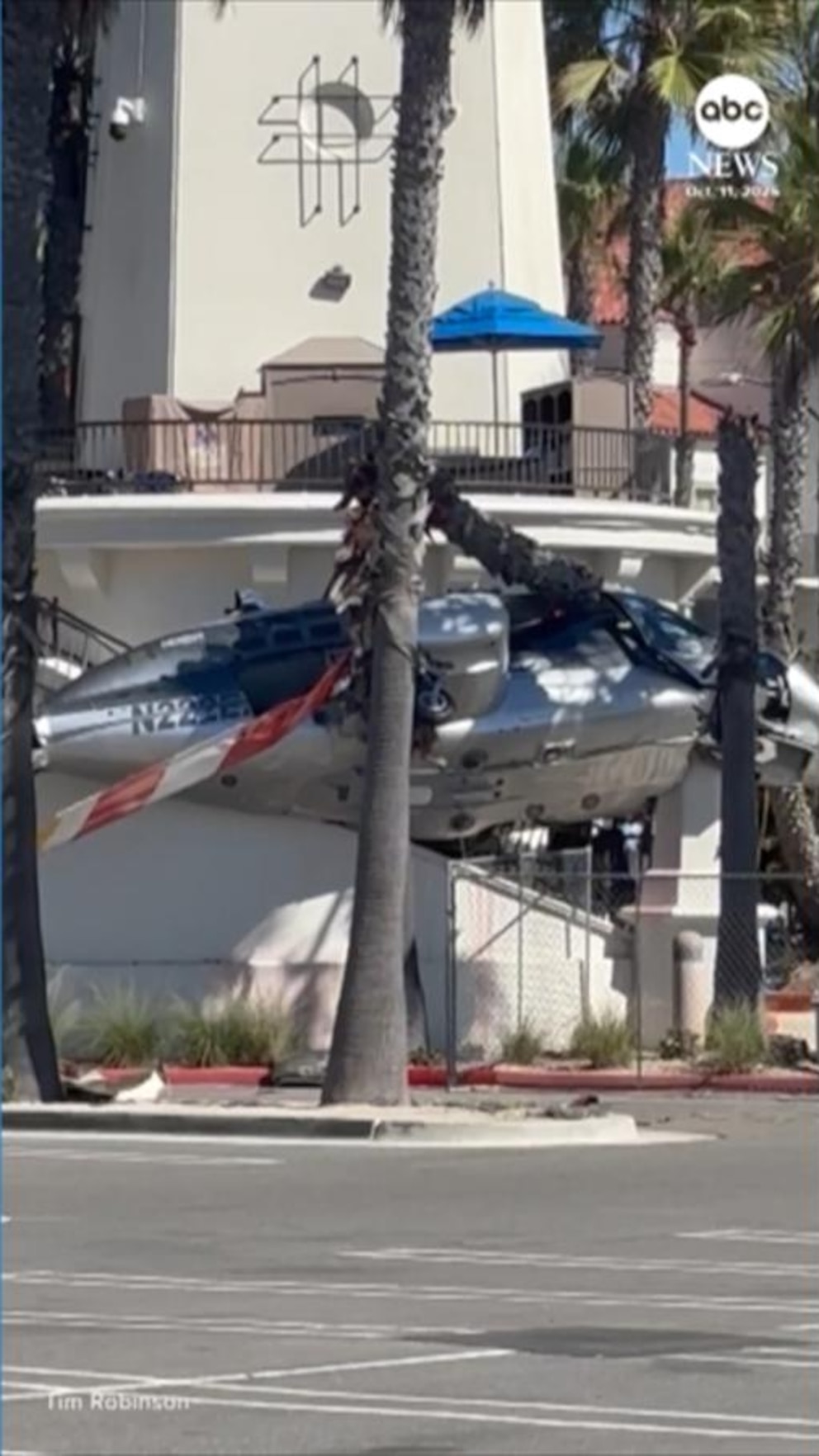 WATCH: Helicopter crashes in Huntington Beach, California