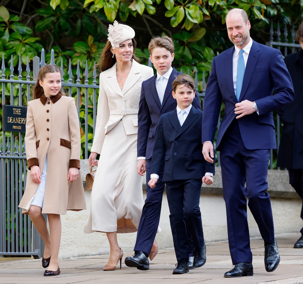 PHOTO: The British Royal Family attend the traditional Easter Sunday Mattins Service at St George's Chapel, Windsor Castle on April 5, 2026 in Windsor, England.