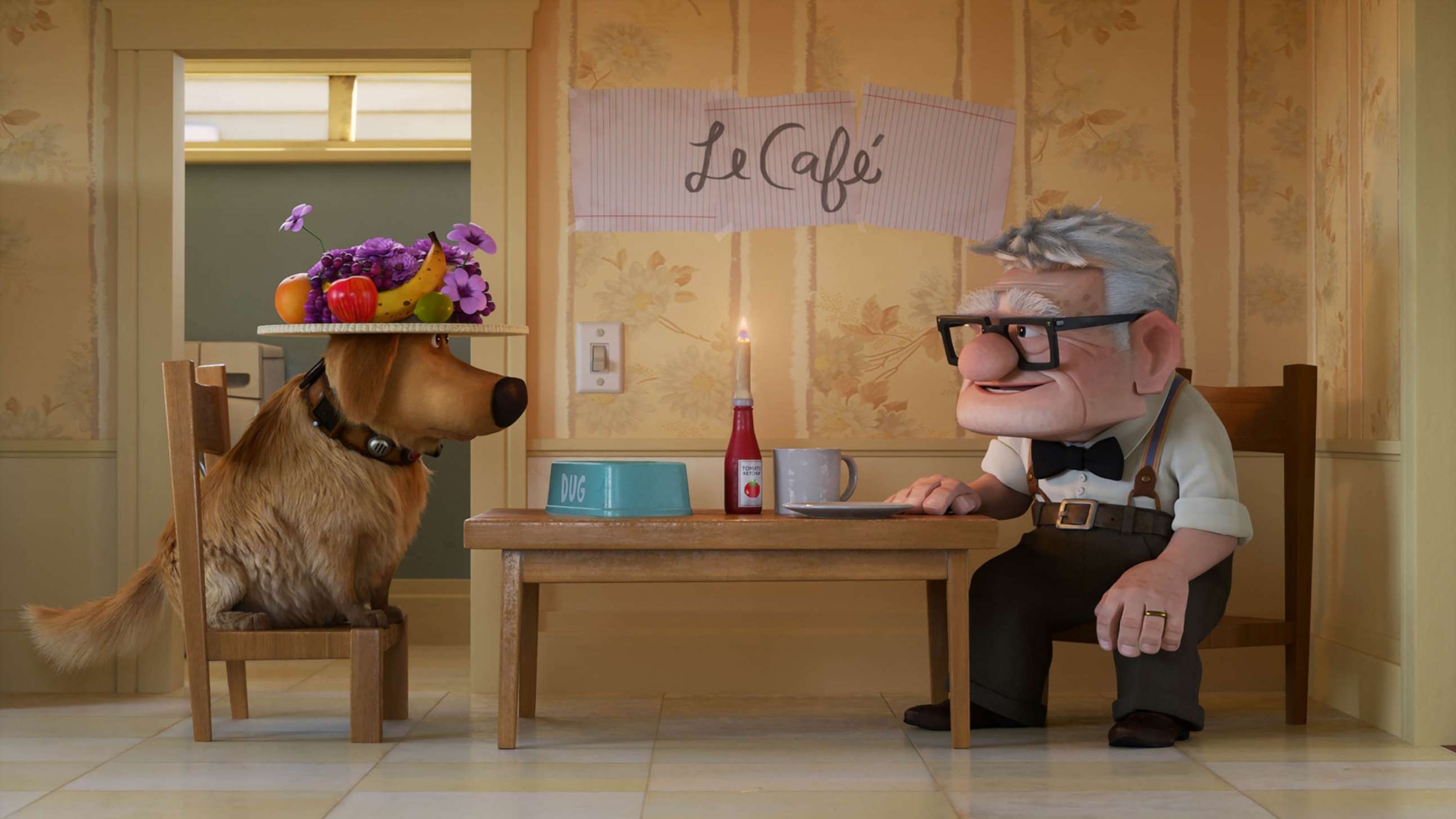 PHOTO: "Up's" Carl and Dug appear in this still from the upcoming Pixar short film, "Carl's Date."