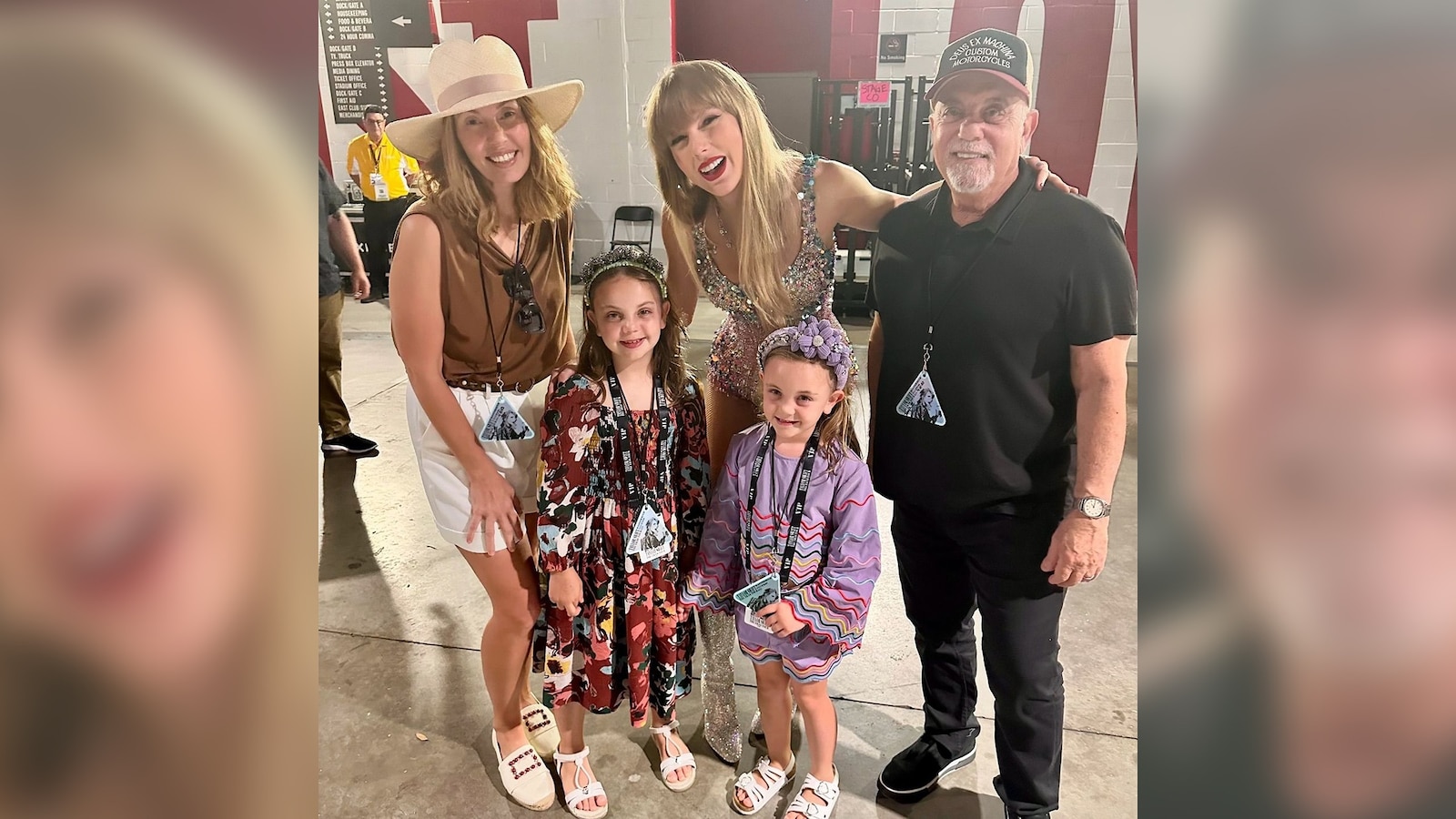 Taylor Swift poses with Billy Joel and his two young daughters Flipboard