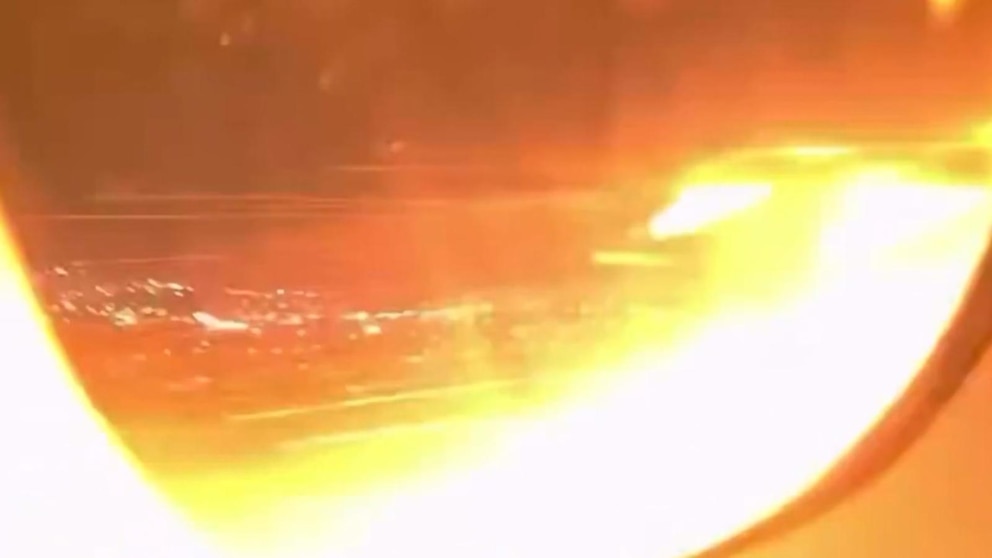 Video Delta flight makes emergency landing after engine fire