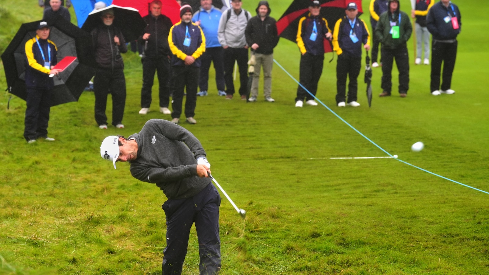 Joaquin Niemann leads wind-blown Irish Open at Doonbeg