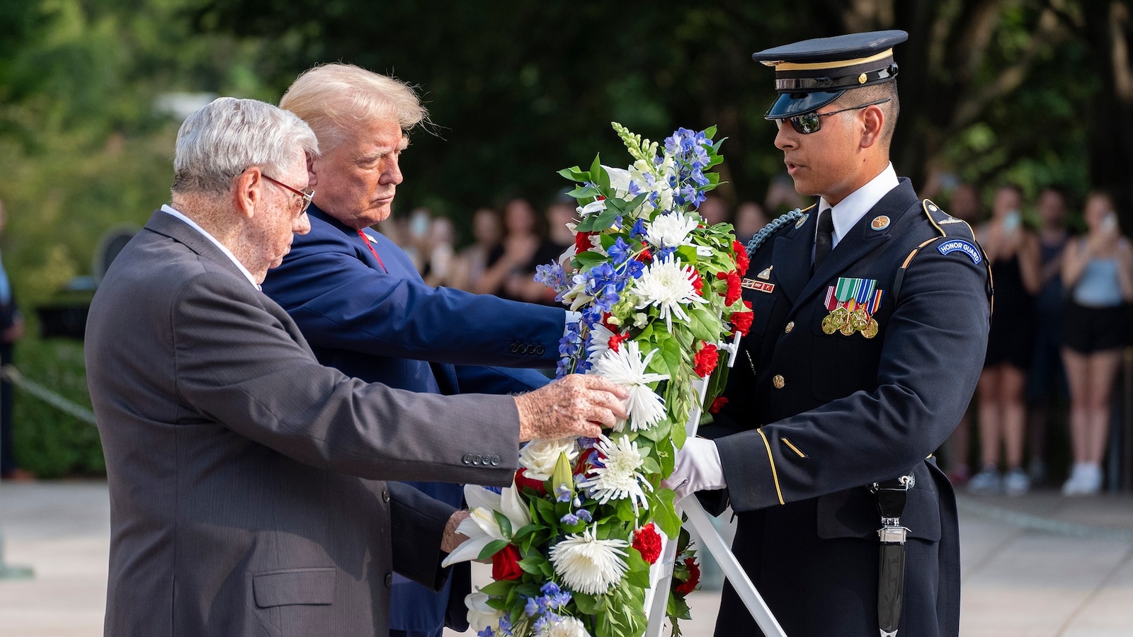 Trump lays wreath to mark 3 years since Kabul airport attack that killed ...