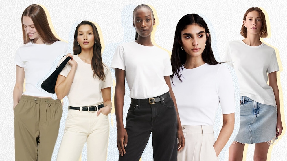 Essential white T-shirts for summer, starting at under 