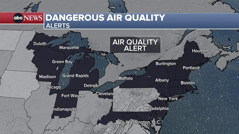 PHOTO: dangerous air quality alerts