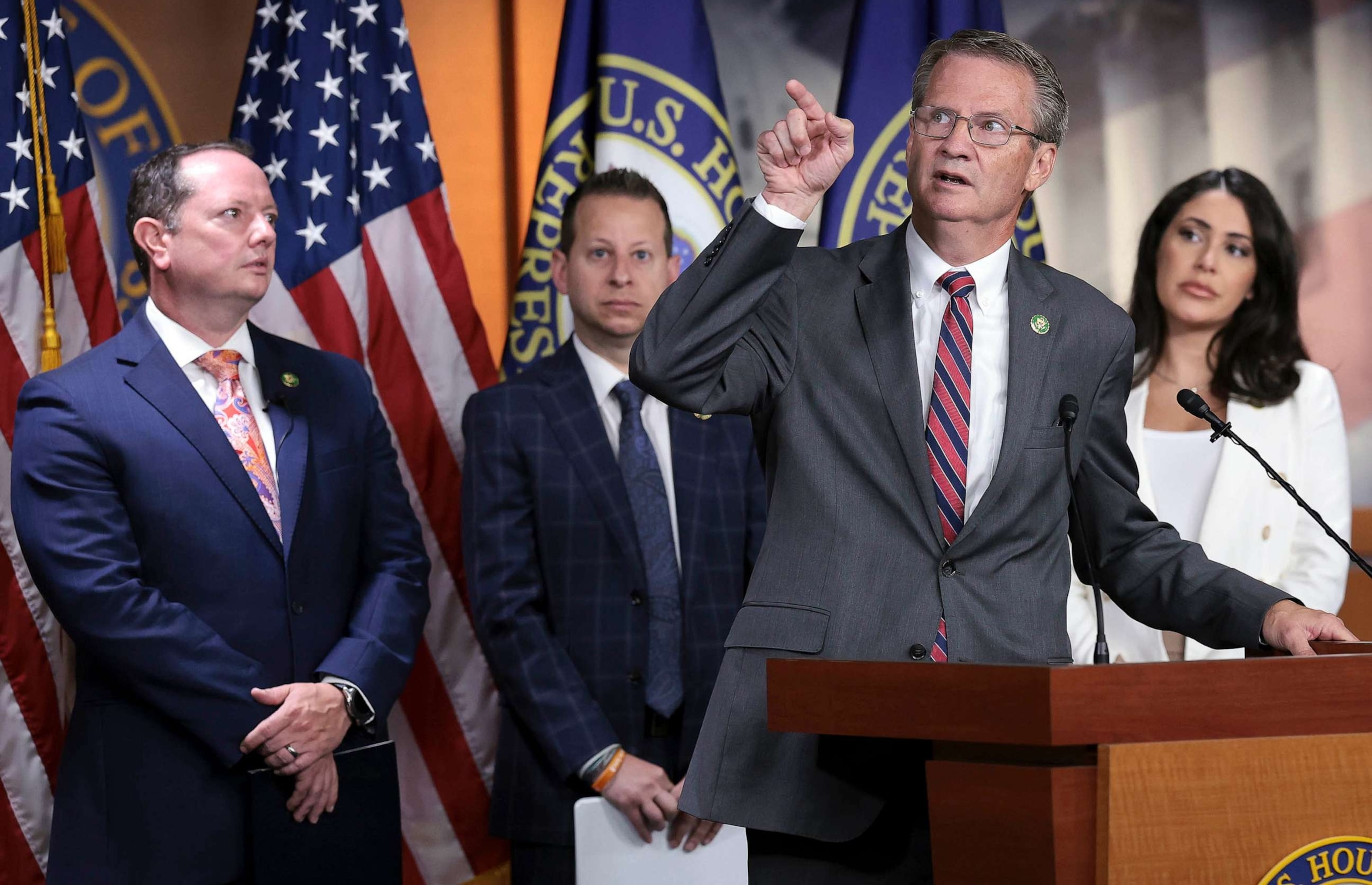 PHOTO: FILE - Rep. Tim Burchett speaks during a press conference at the U.S. Capitol, July 20, 2023 in Washington, DC.