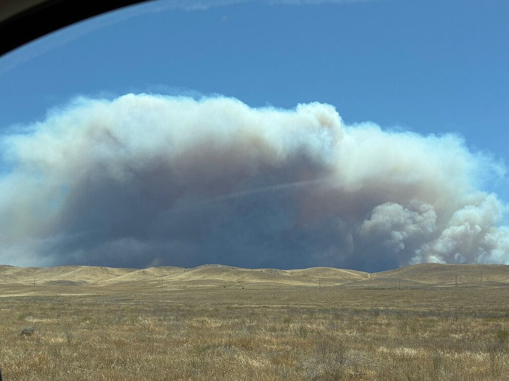 PHOTO: The Madre fire in San Luis Obispo County, photos posted, July 3, 2025. 
