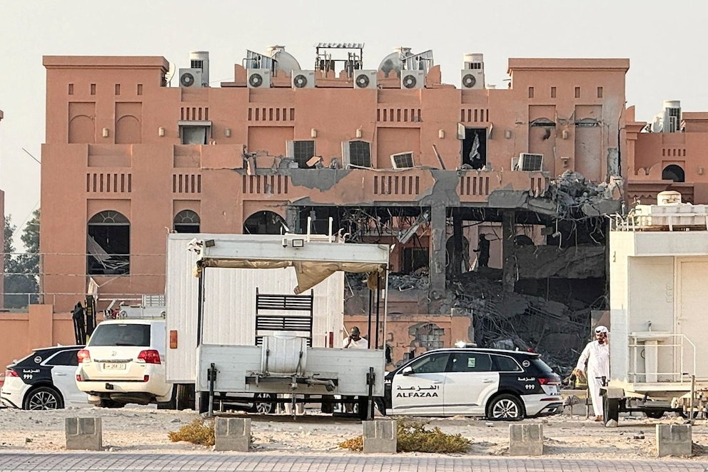 PHOTO: A damaged building, following an Israeli attack on Hamas leaders, according to an Israeli official, in Doha, Qatar, September 9, 2025. 