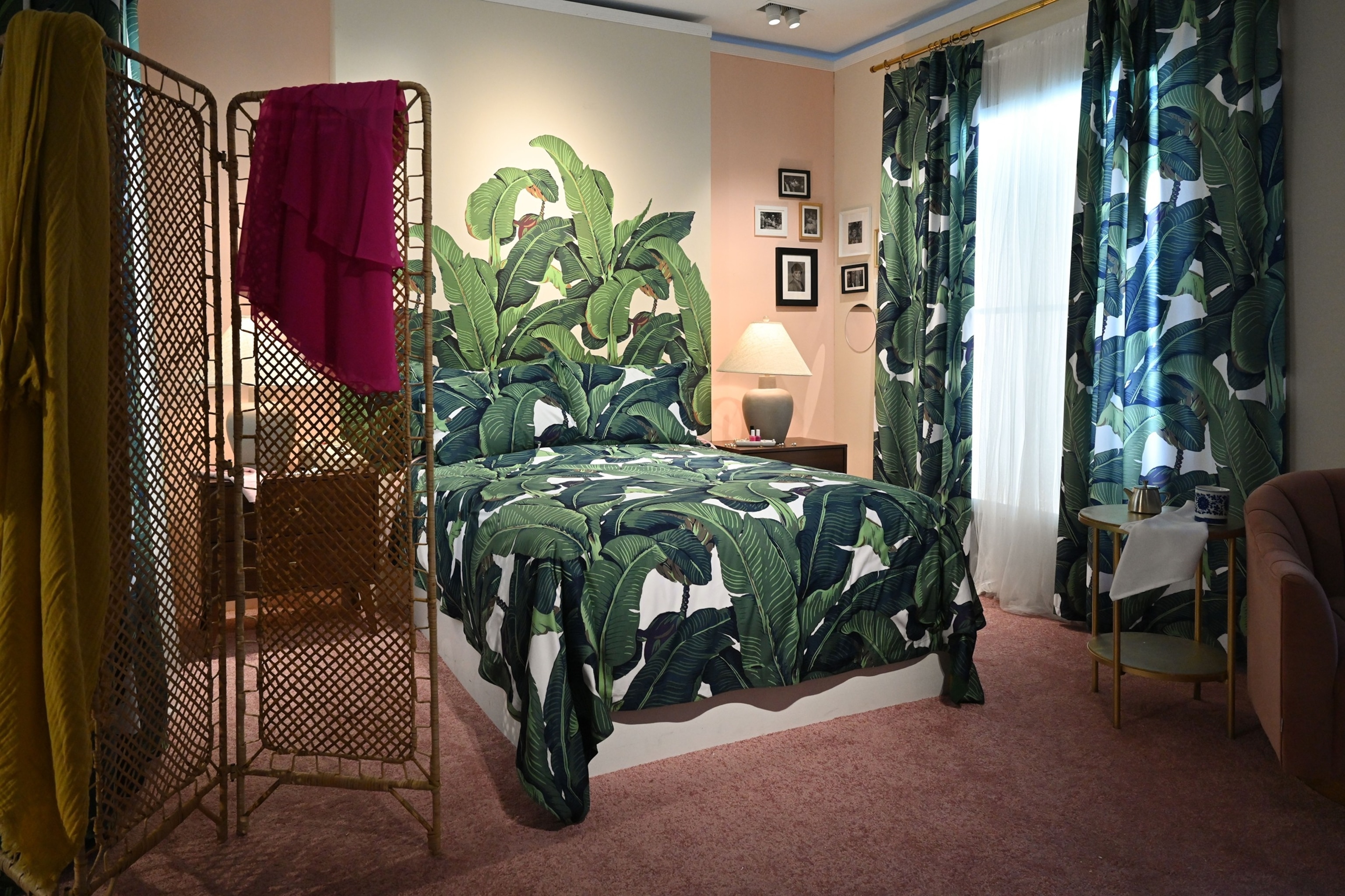 PHOTO: A view of 'Blanche's' bedroom at the 'Golden Girls Kitchen' media preview  at the South Street Seaport in New York, Dec. 6, 2022.