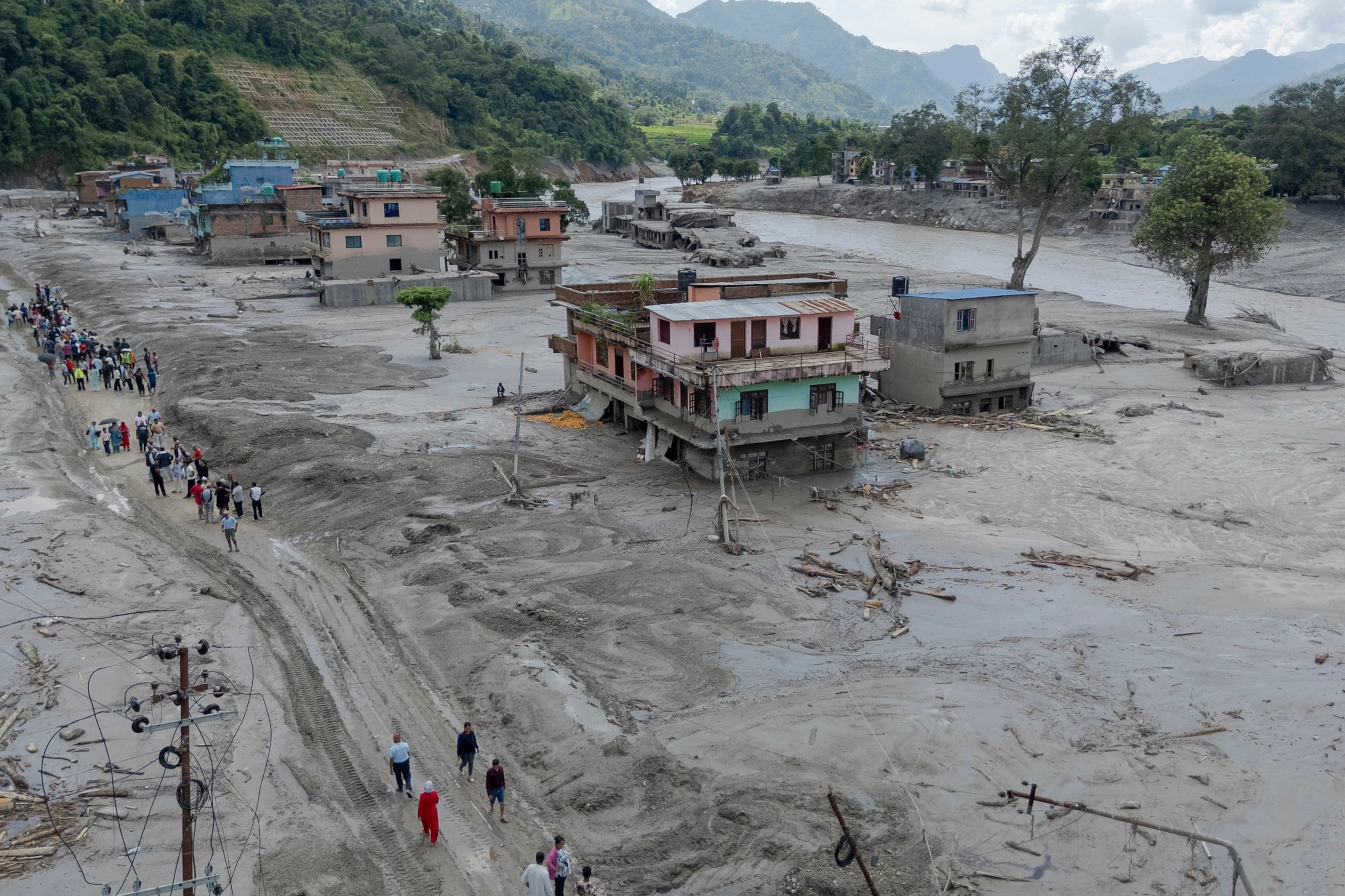 PHOTO: China Nepal Flash Floods