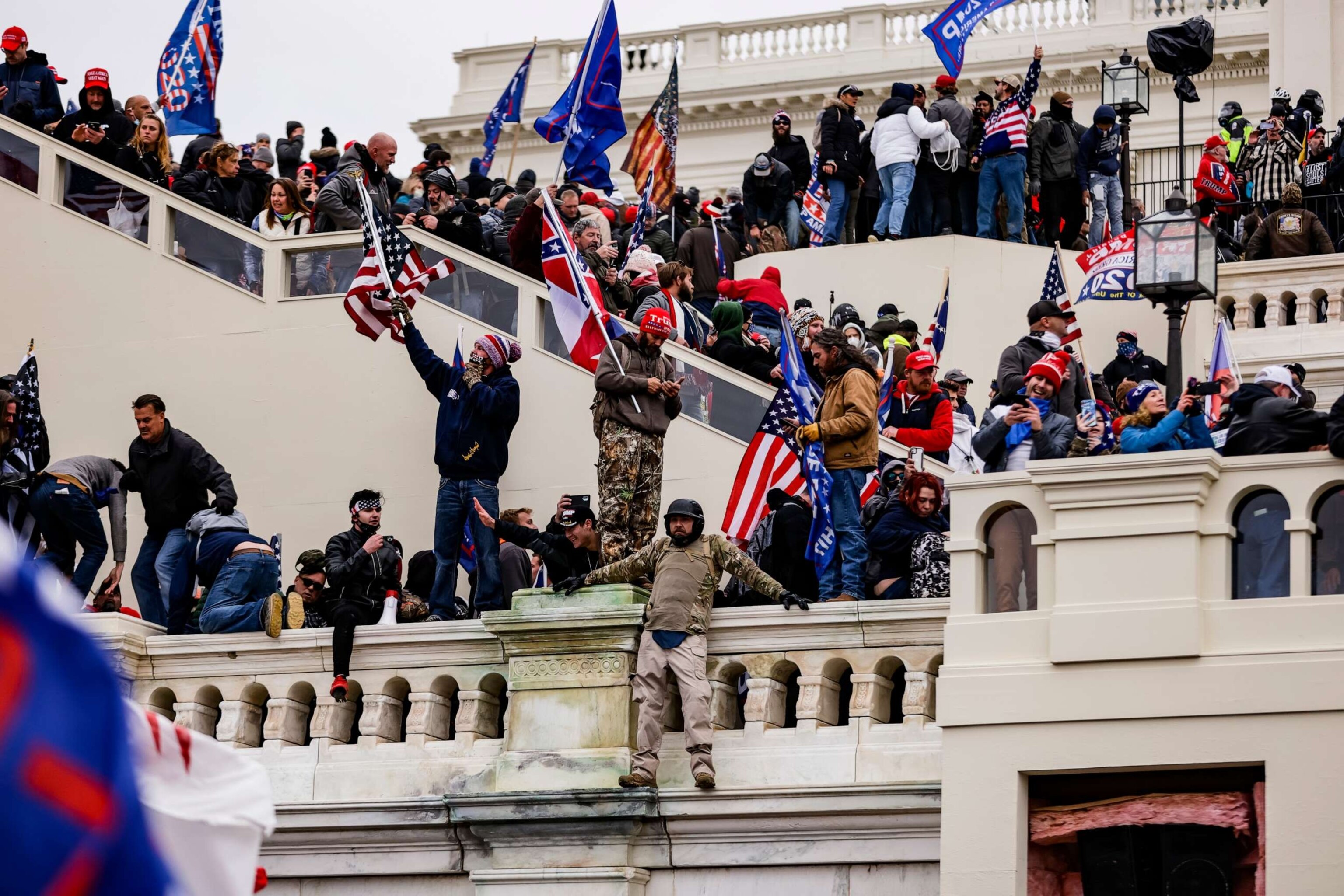 PHOTO: Pro-Trump supporters storm the U.S. Capitol following a rally with President Donald Trump on Jan. 6, 2021 in Washington.