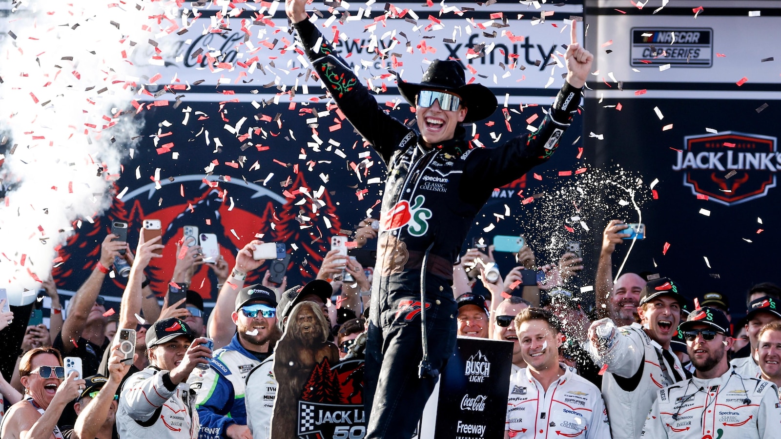 Carson Hocevar earns 1st NASCAR Cup victory with last-lap pass at Talladega Superspeedway