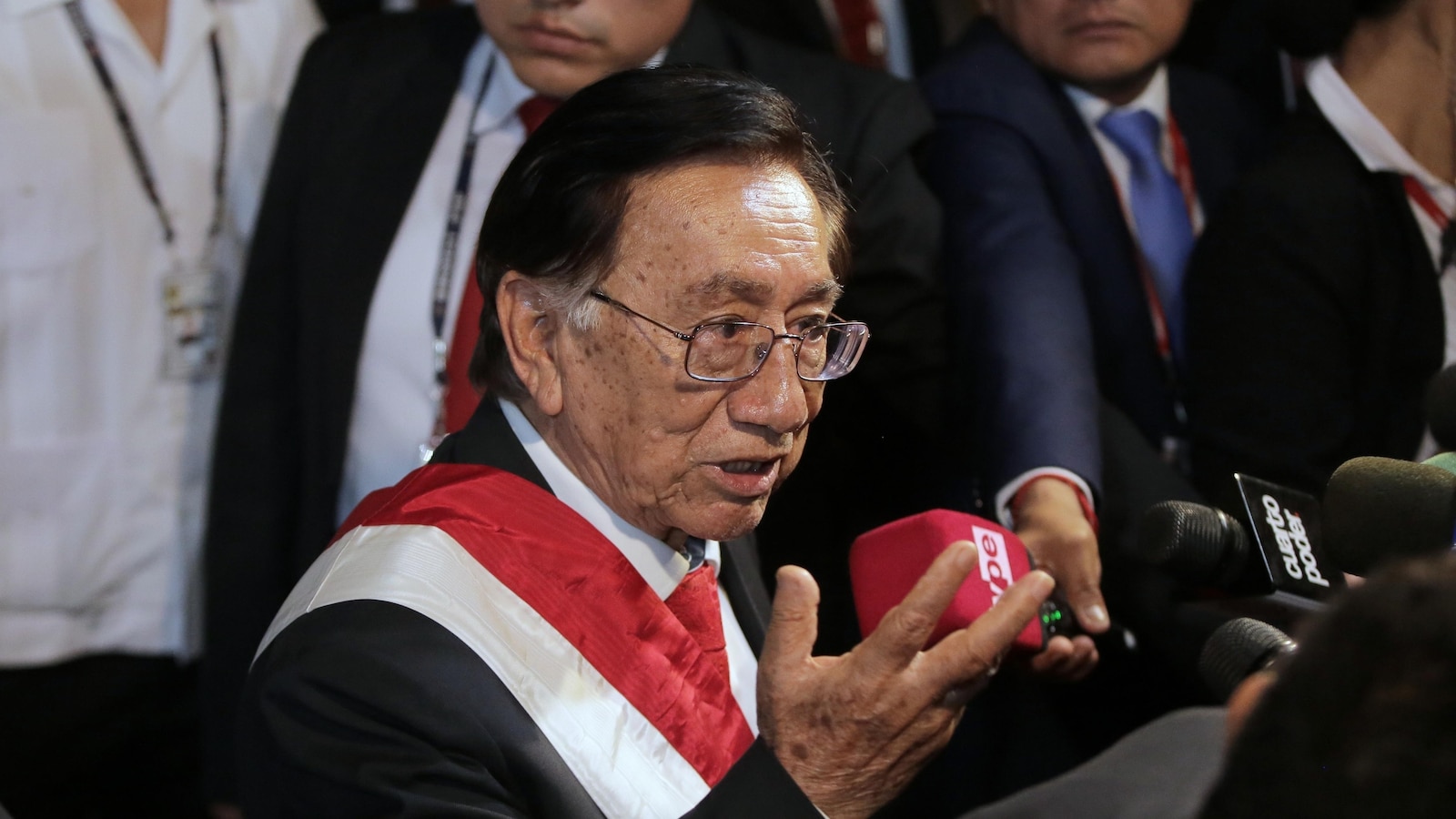 José María Balcázar becomes Peru's eighth president in a decade