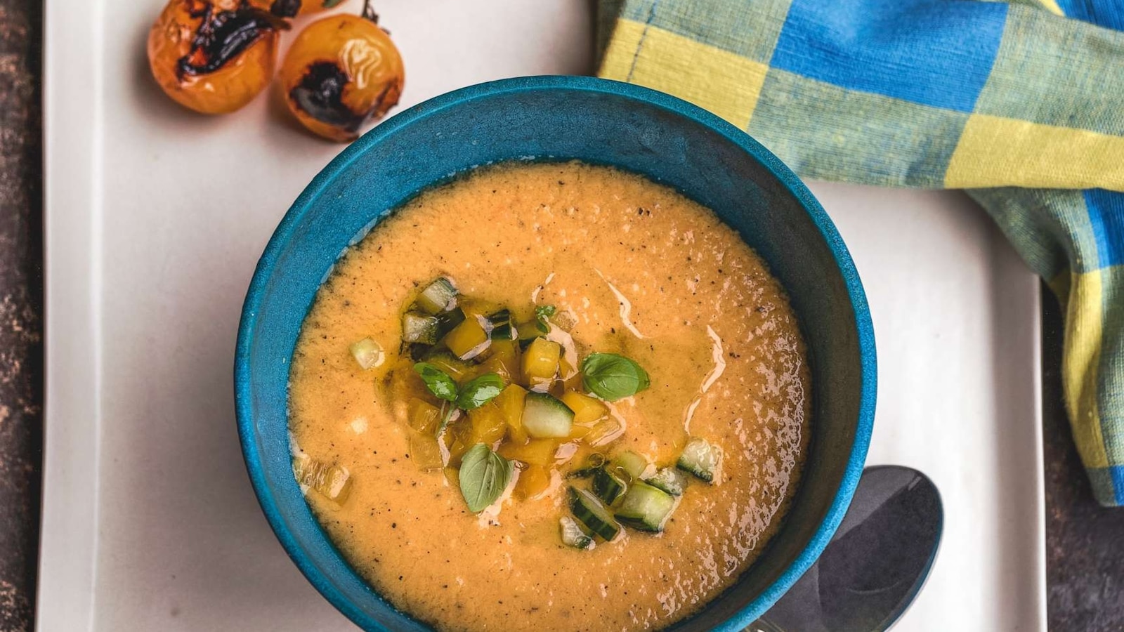 Trisha Yearwood's easy seasonal recipes for yellow tomato gazpacho and