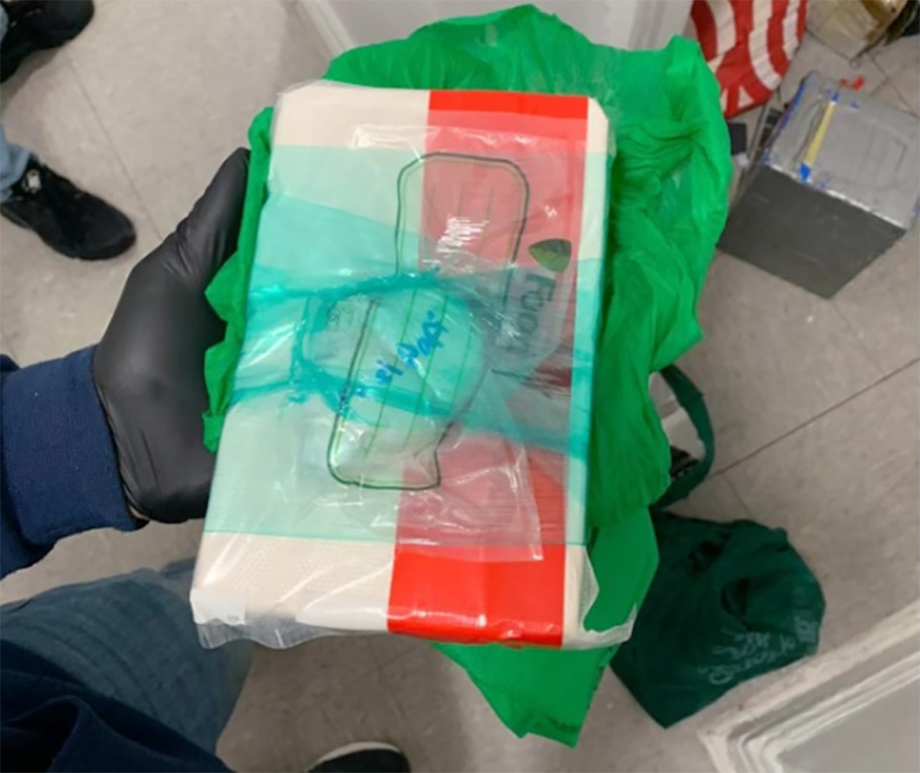 PHOTO: Evidence from the Bronx day care where a kilogram of fentanyl was stored on top of children’s play mats used for napping, where the child died and three other children were overcome on Sept. 15, 2023, in New York.