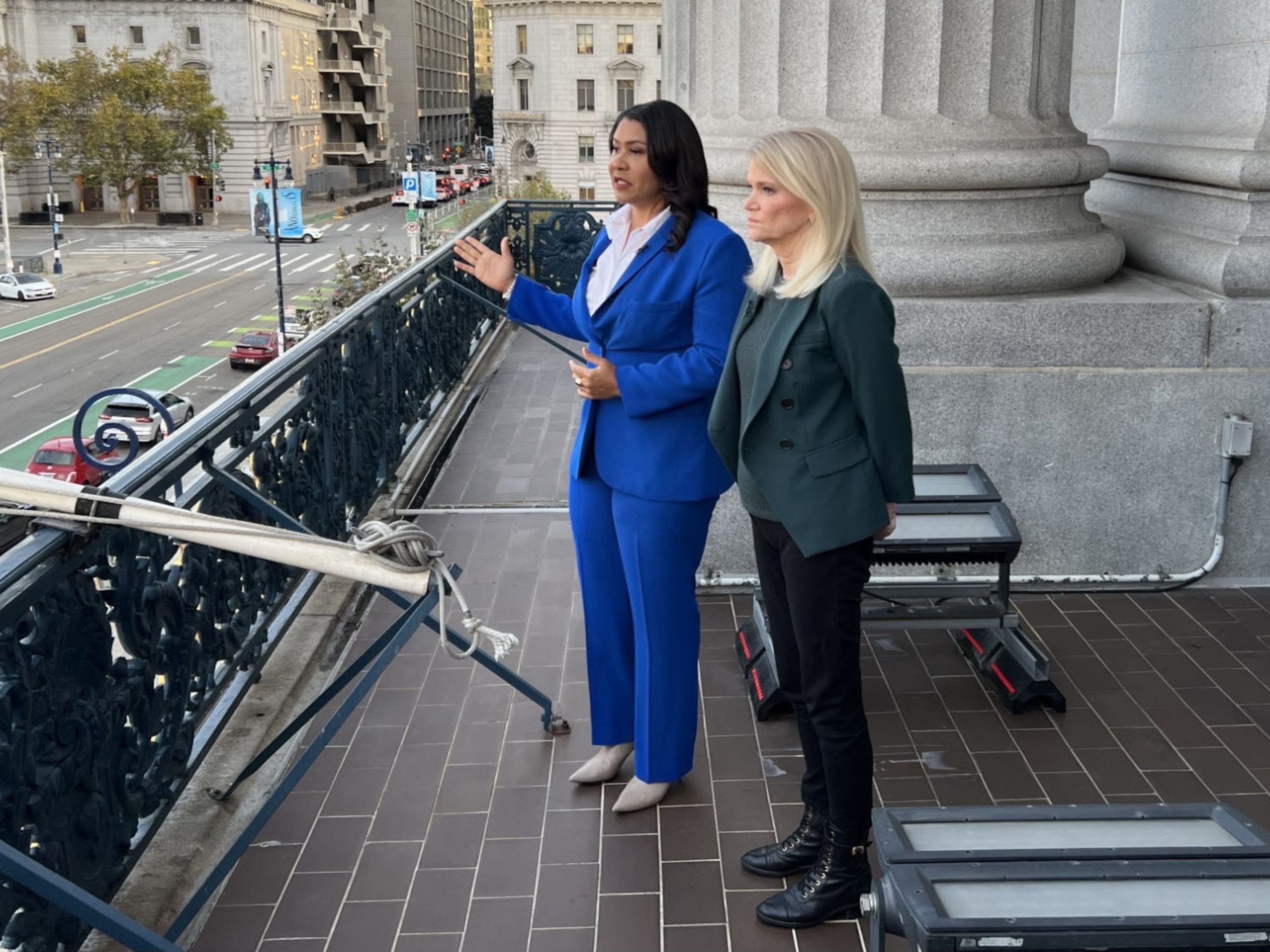 PHOTO: San Francisco Mayor London Breed discusses challenges facing her city with ABC News' Martha Raddatz at San Francisco City Hall.