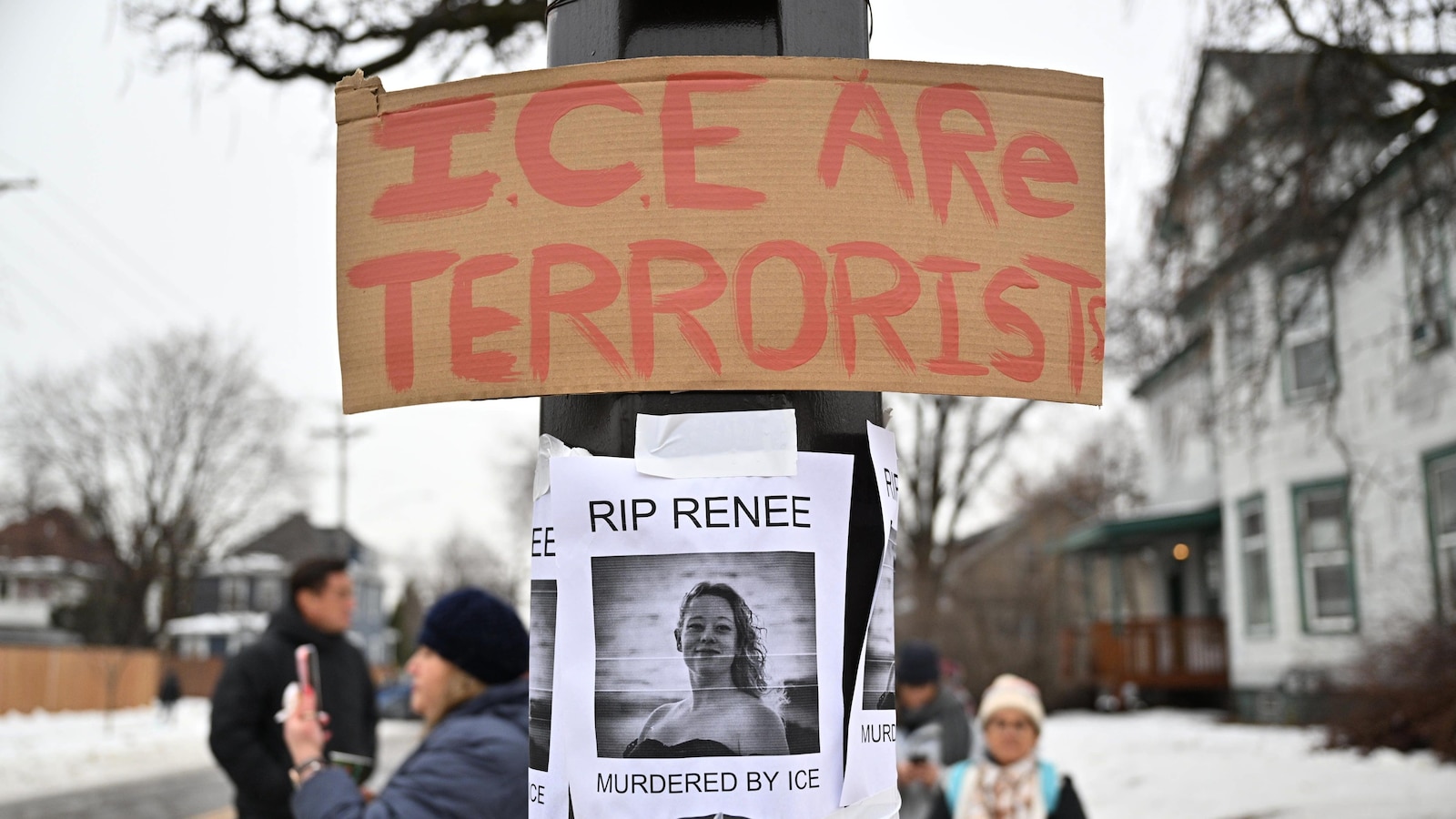 Anger and outrage spills onto Minneapolis streets after ICE officer's fatal shooting of Renee Good