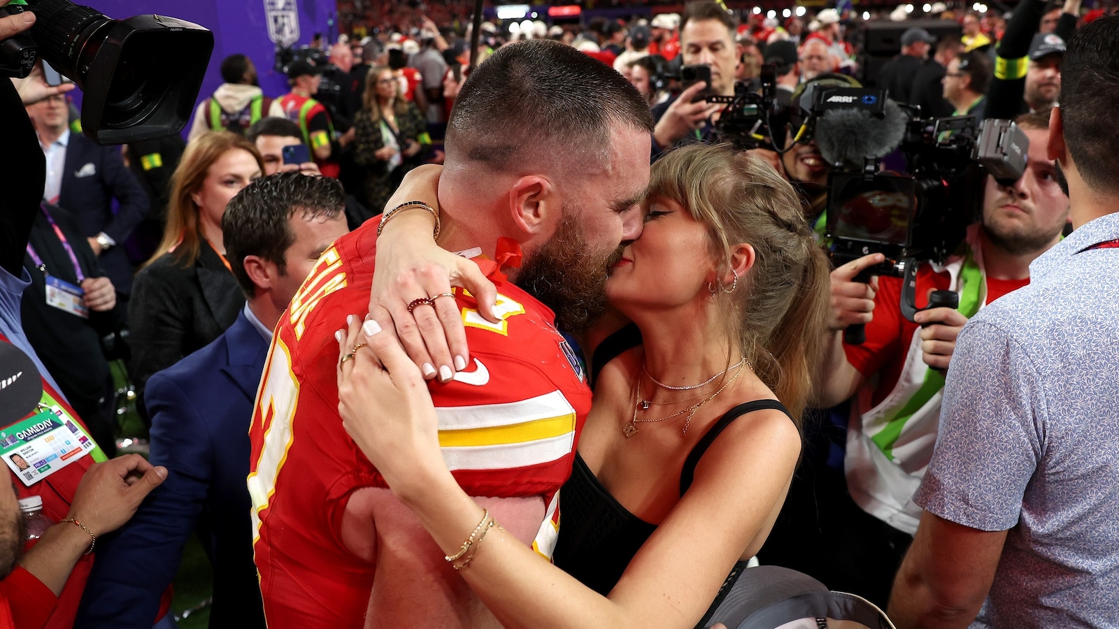 Taylor Swift, Travis Kelce wed in ceremony officiated by Adam Sandler