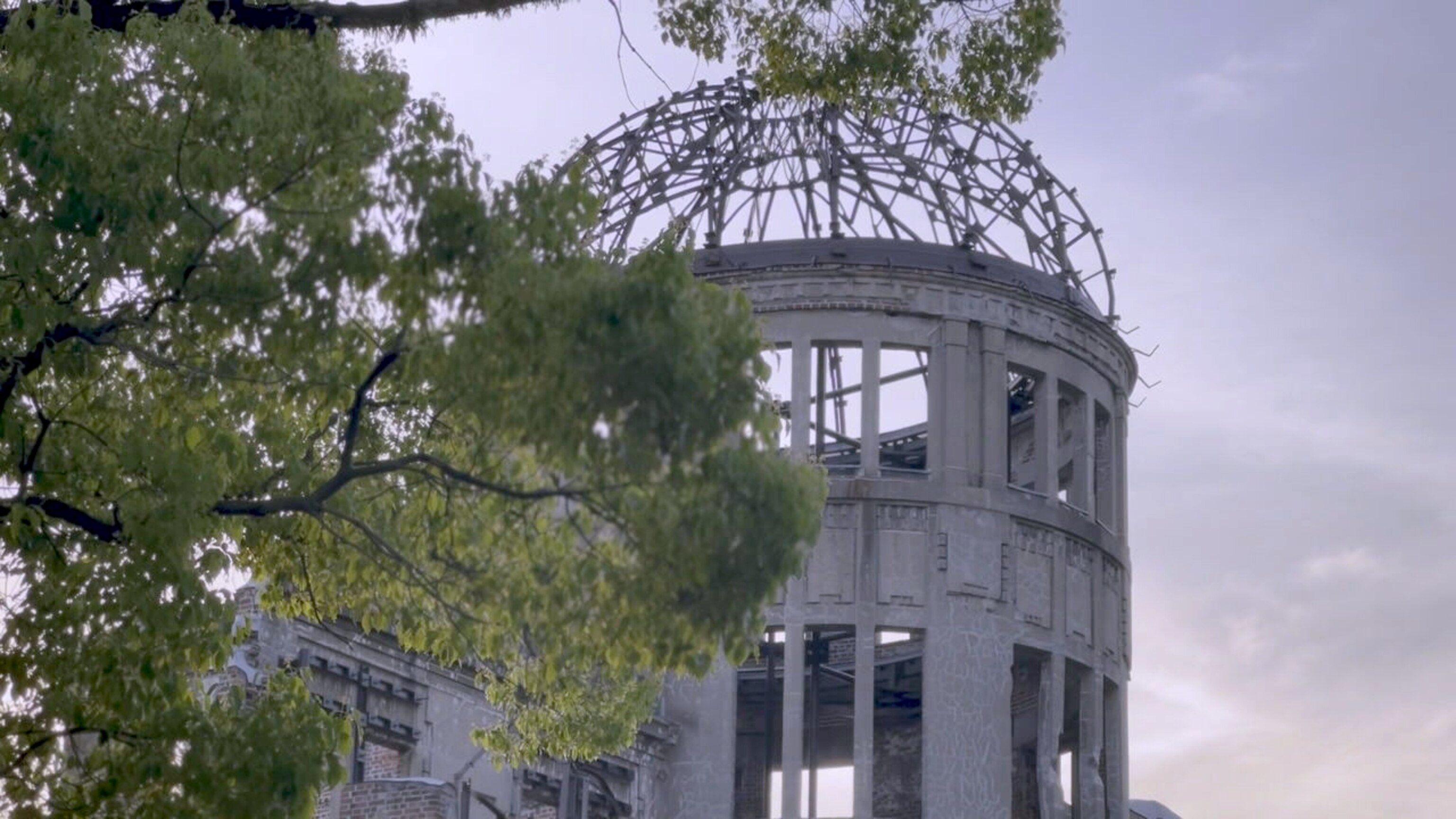 PHOTO: The Hiroshima Peace Memorial, or Genbaku Dome, was the only structure left standing in the area where the first atomic bomb exploded on August 6, 1945.