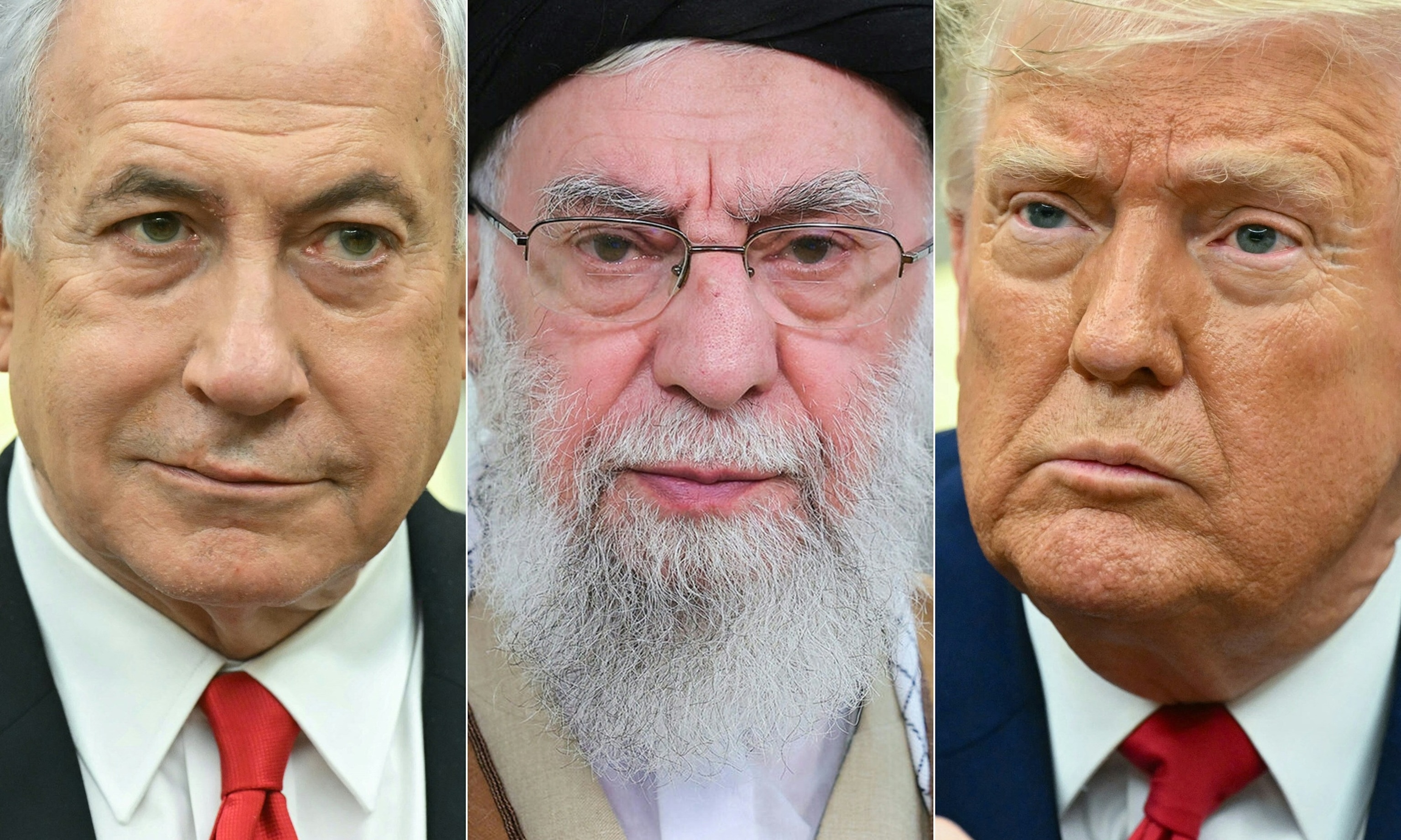 PHOTO: Israeli Prime Minister Benjamin Netanyahu | Iran's Supreme leader Ayatollah Ali Khamenei | Donald Trump