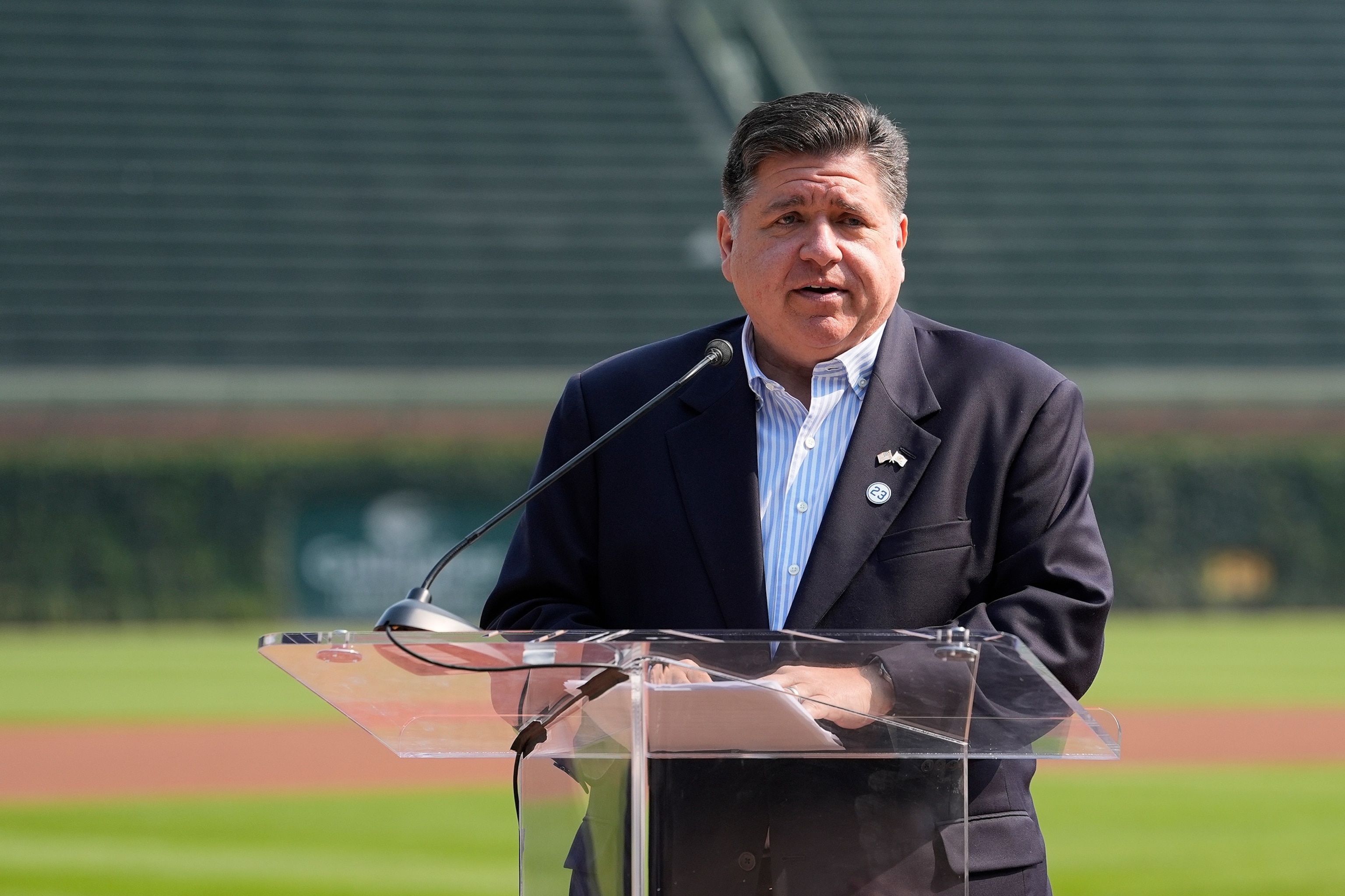 PHOTO: JB Pritzker Baltimore Orioles v Chicago Cubs