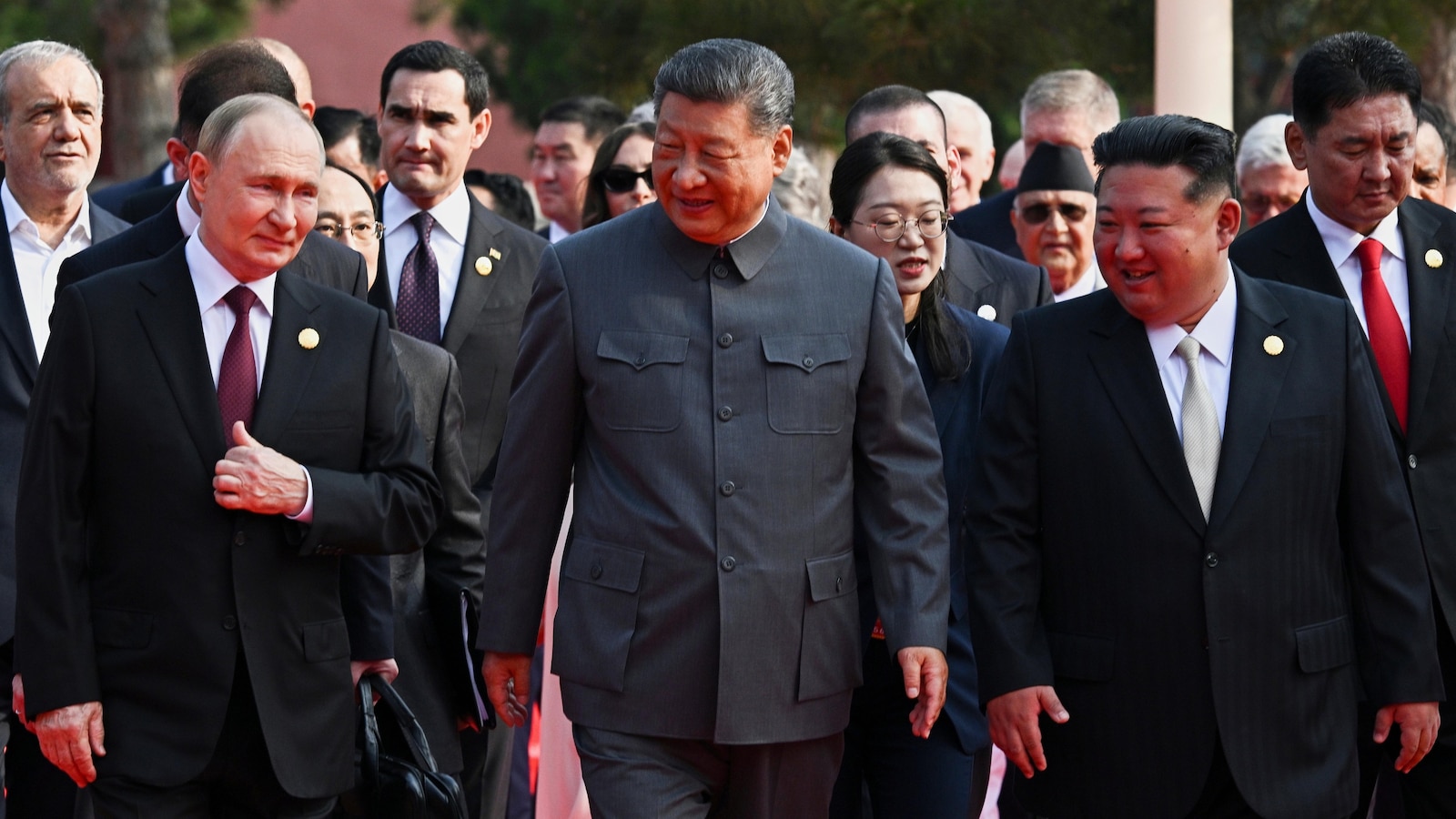 Putin, Xi, Kim Showcase United Front in Beijing Summit