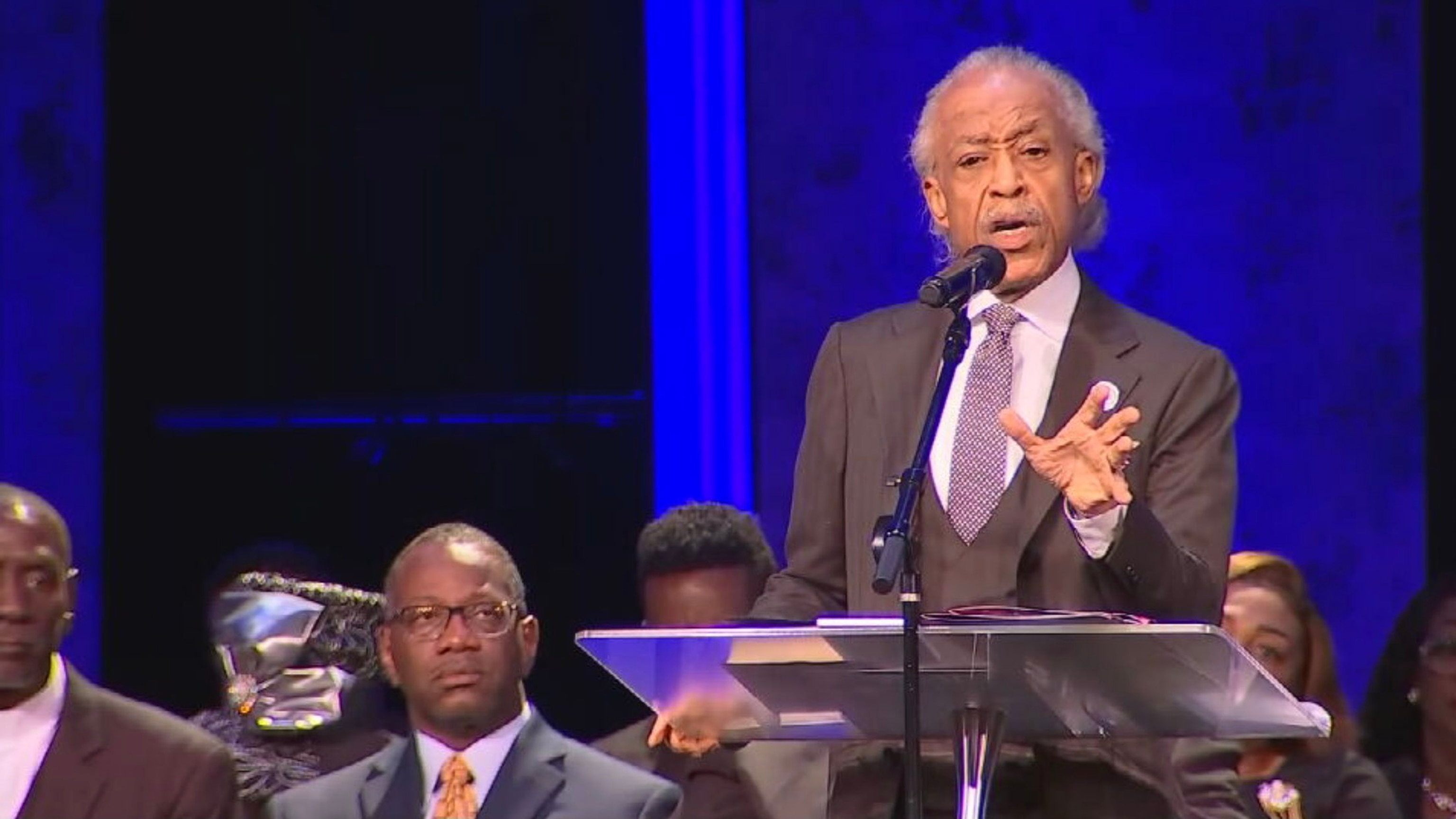 PHOTO: Rev. Al Sharpton gave the eulogy for Ajike Owens, the Florida mother of four who was shot by her neighbor in front of her children.