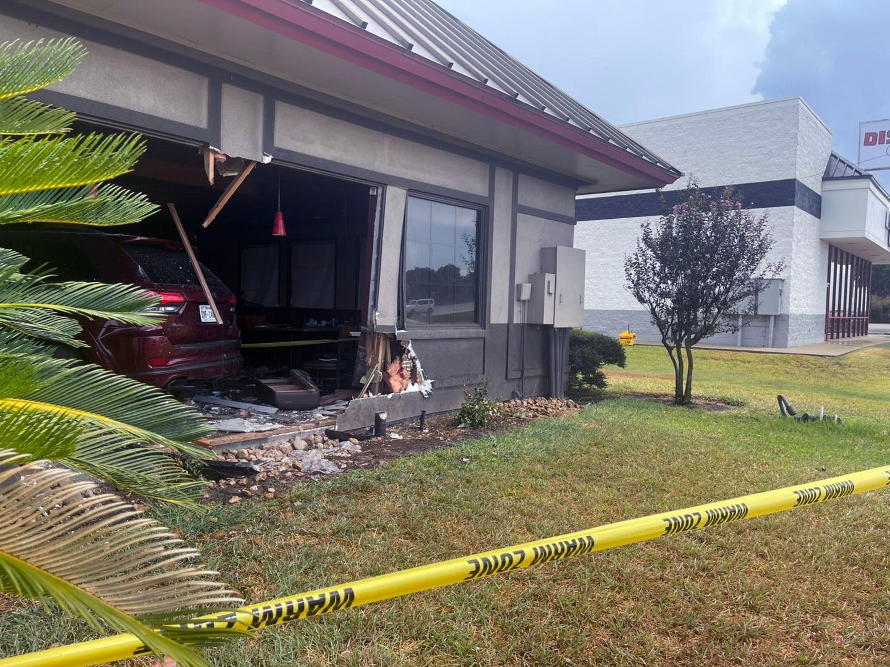 PHOTO: Police released this photo after a car crashed into a Denny's in Rosenberg, Texas, Sept. 4, 2023.