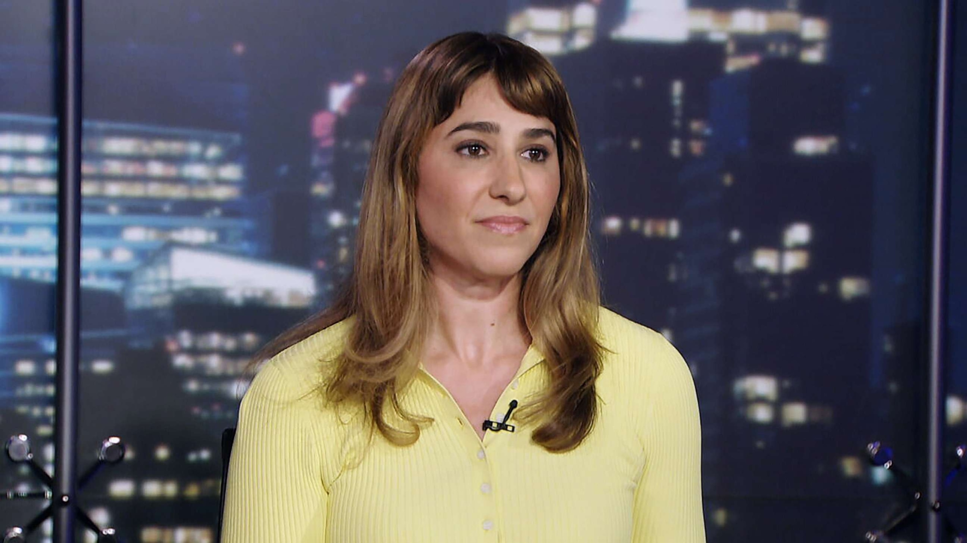 PHOTO: Journalist Allison Yarrow talks about her new book, “Birth Control: The Insidious Power of Men Over Motherhood” and how she hopes to change the narrative around birth, on ABC News Live, Aug. 2, 2023.