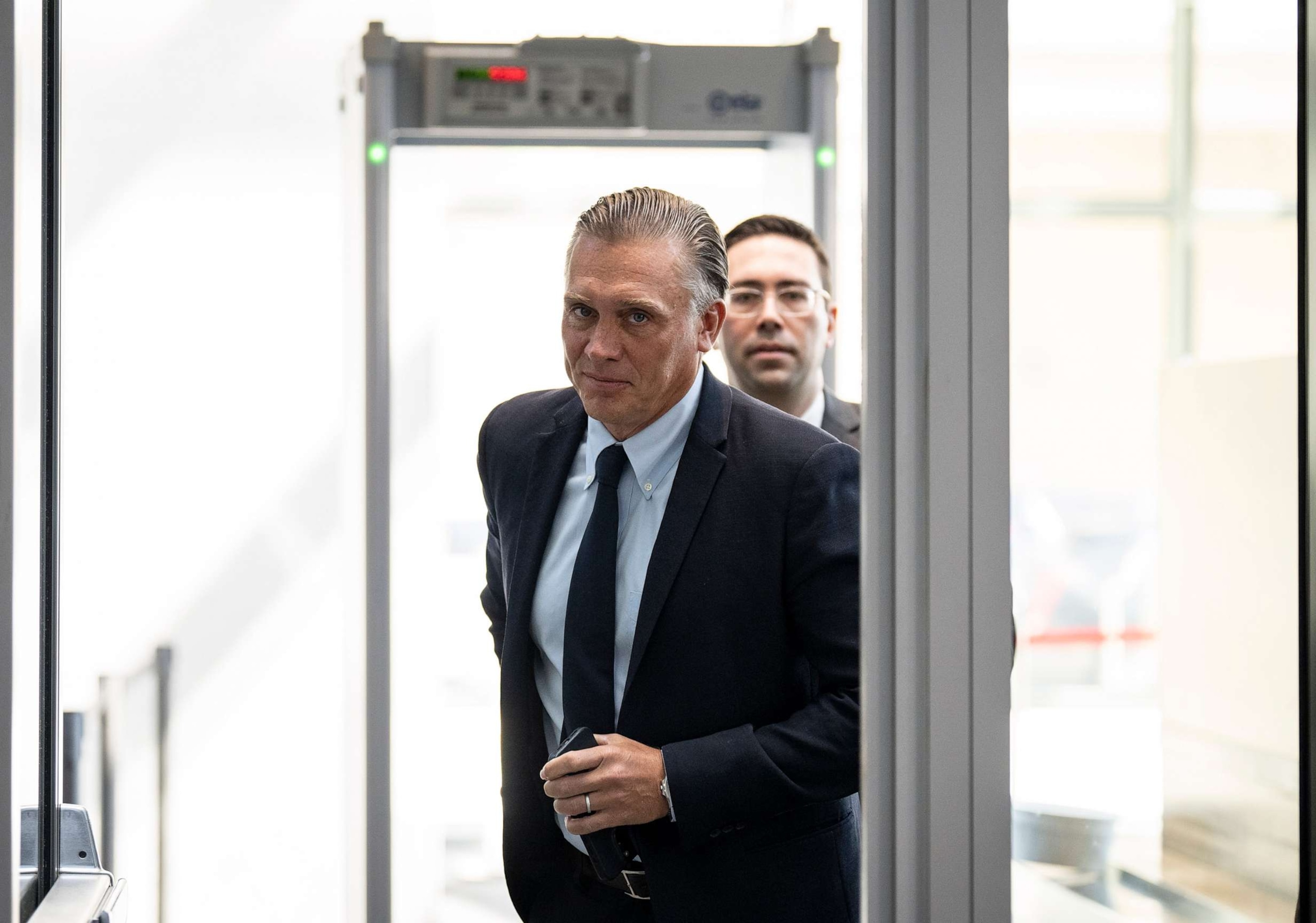 PHOTO: Devon Archer, a former business associate of Hunter Biden, arrives for closed-door testimony with the House Oversight Committee at the O'Neill House Office Building July 31, 2023 in Washington, DC.