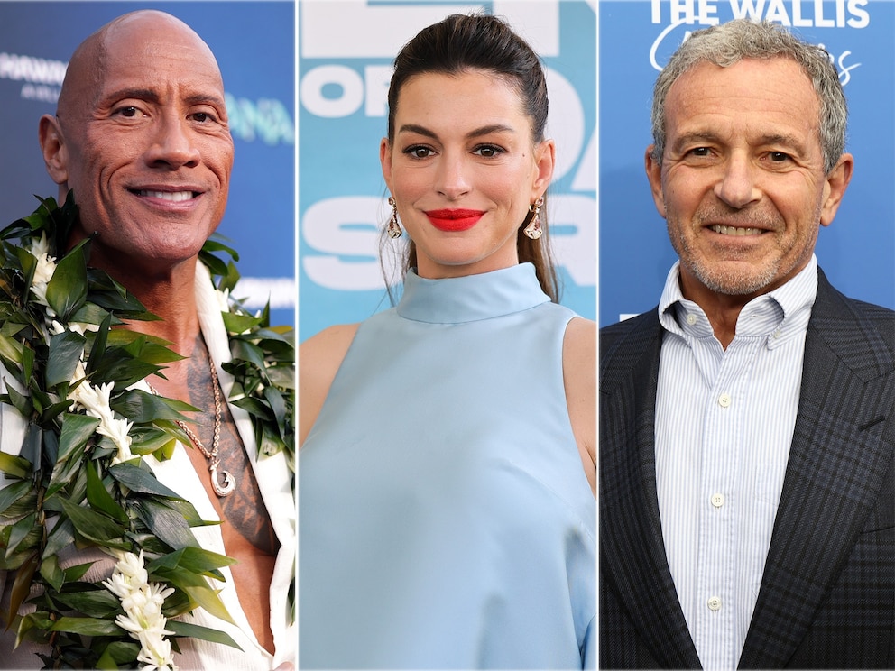 PHOTO: Dwayne Johnson | Anne Hathaway | Bob Iger