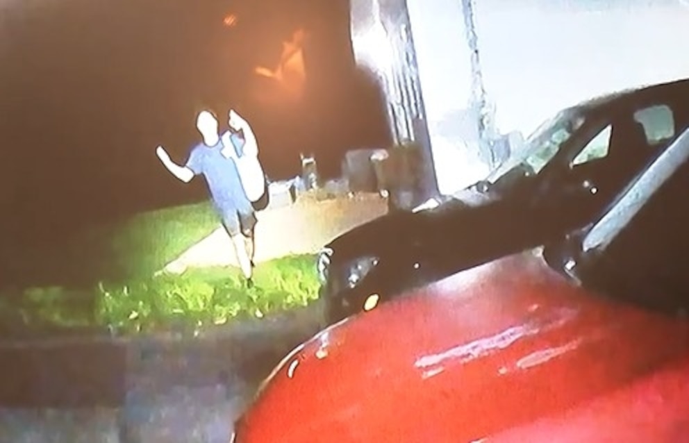 PHOTO: Police body-camera video released by the Montgomery County District Attorney's Office appears to show that 22-year-old Glenwood Pysher had his hands up when he was fatally shot by a police officer Aug. 23, 2026, in Upper Pottsgrove Township, Penn.