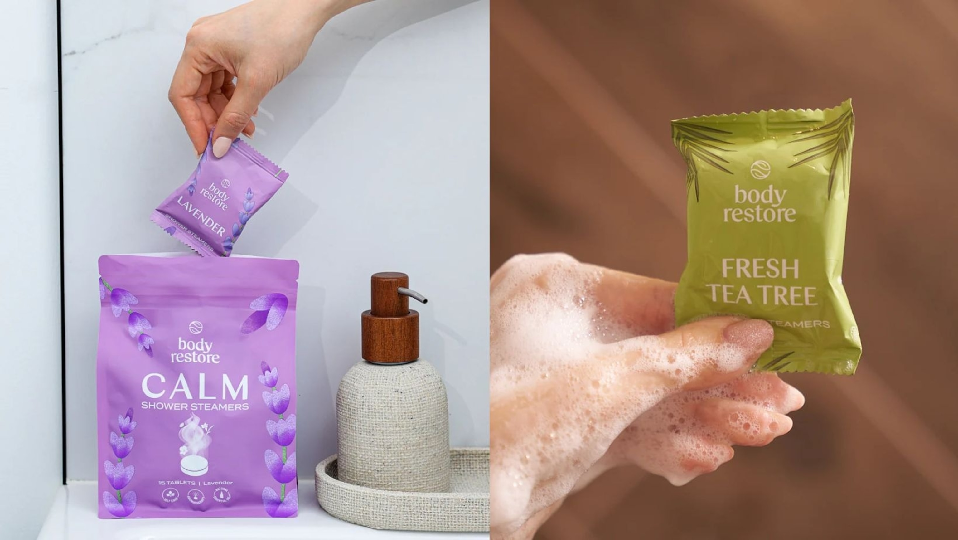 Body Restore: Shower Steamers and Eye Masks