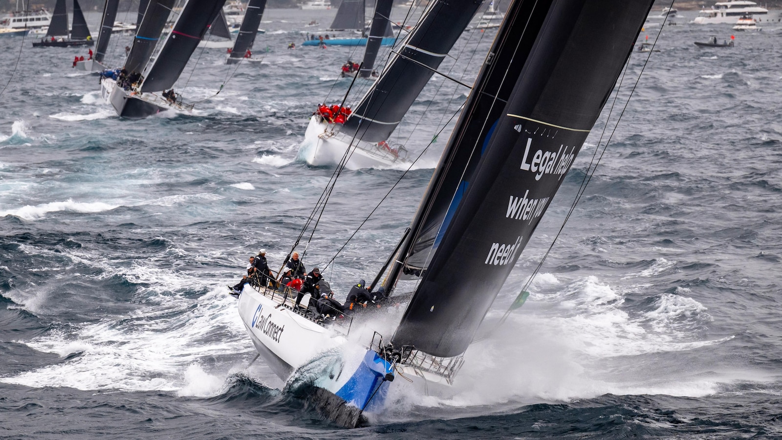 Comanche leads LawConnect, Scallywag 100 in Sydney to Hobart race