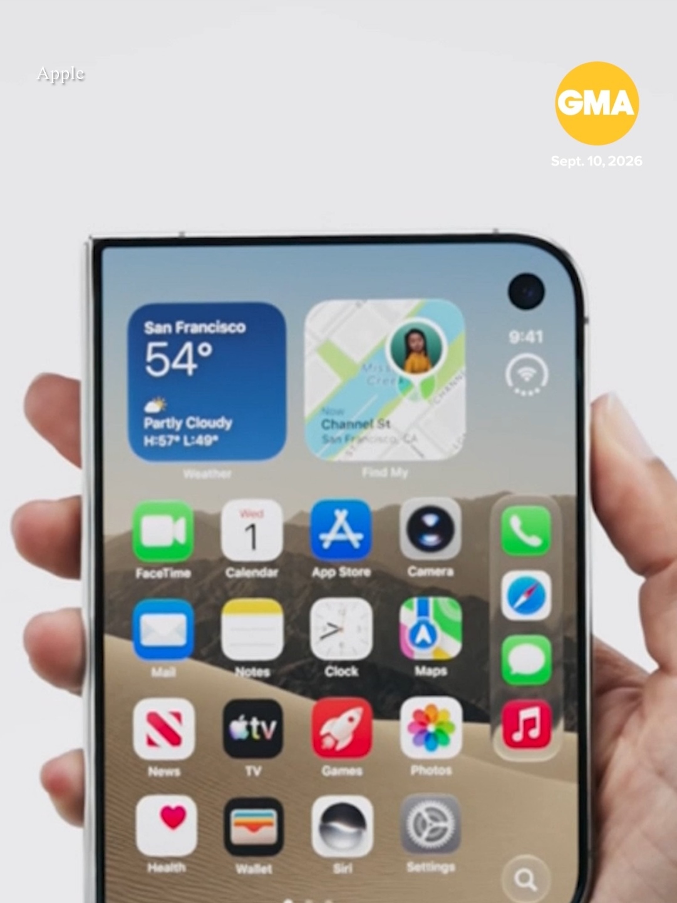 Apple debuts first ever foldable iPhone - ABC News