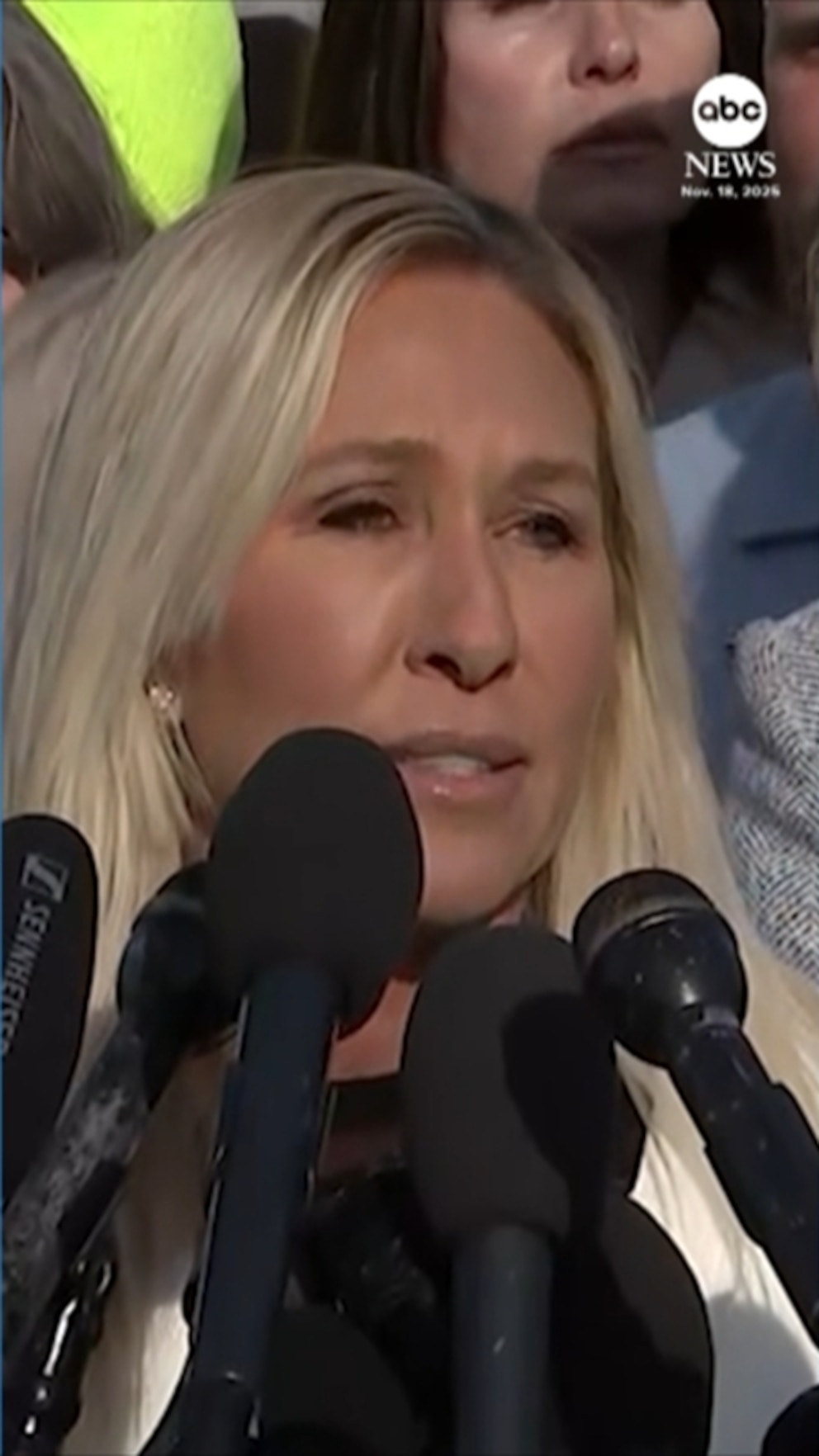 WATCH: Rep. Marjorie Taylor Greene speaks at news conference with Epstein survivors