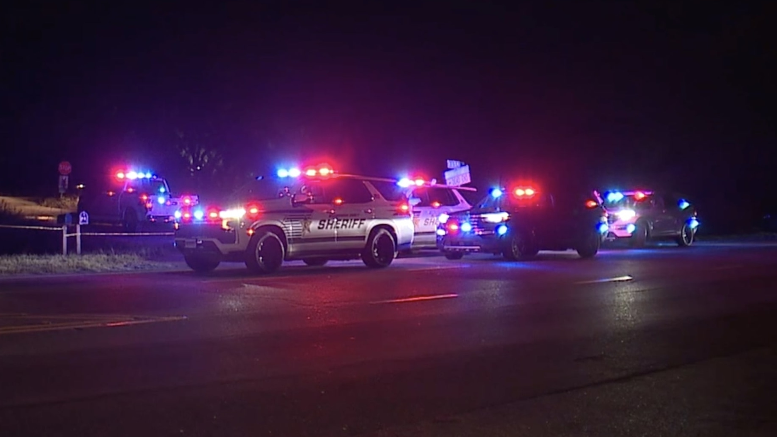 PHOTO: Emergency response and law enforcement vehicles respond to the scene in Hillsborough County, Florida, where official said an SUV carrying a family was struck by a train on Saturday, Sept. 23, 2023.