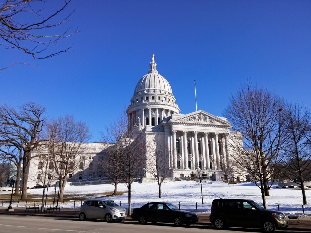 PHOTO: The Wisconsin State Capitol, in Madison, Wisconsin, United States