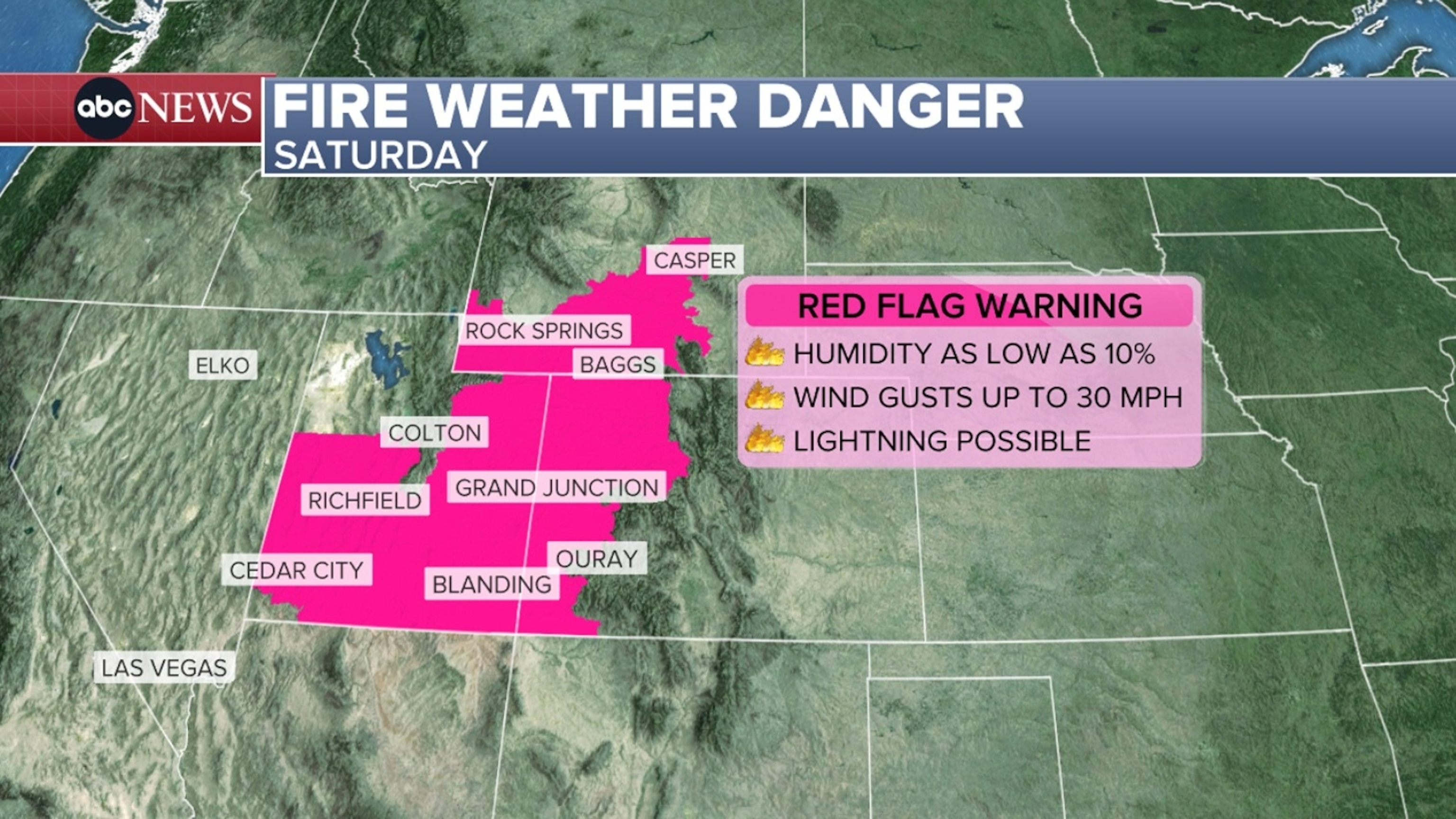 PHOTO: fire weather danger map