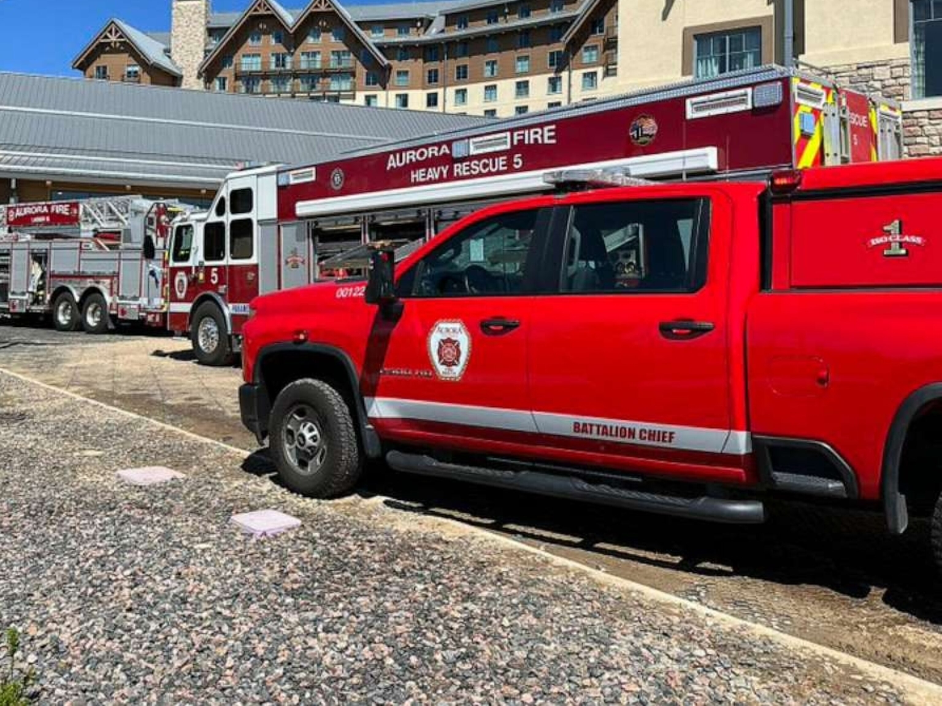 PHOTO: Aurora Fire Rescue responds to Gaylord Rockies Resort in Aurora, Colorado, May 6, 2023.